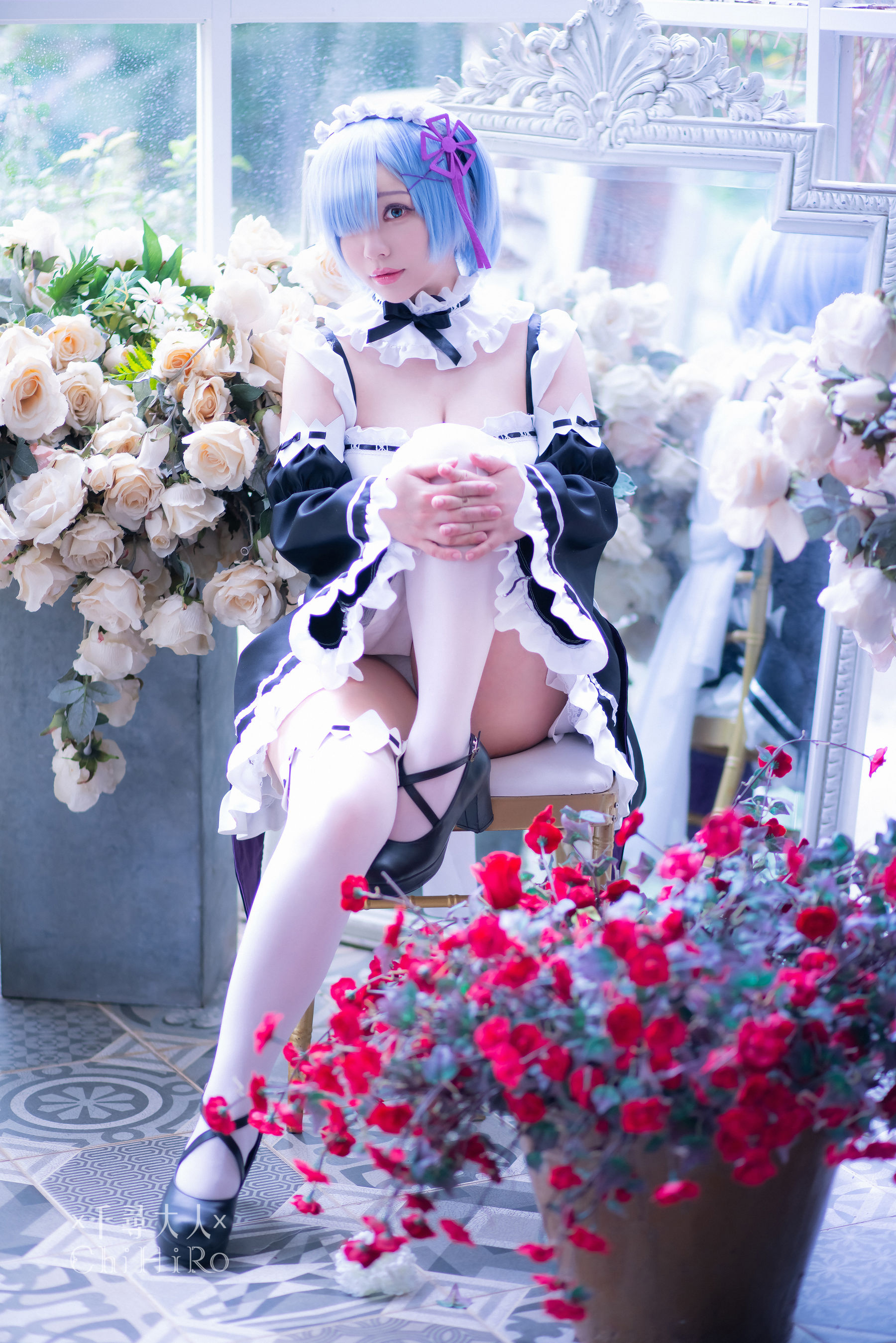 [福利COS] Cos妹子千寻 - 蕾姆Rem