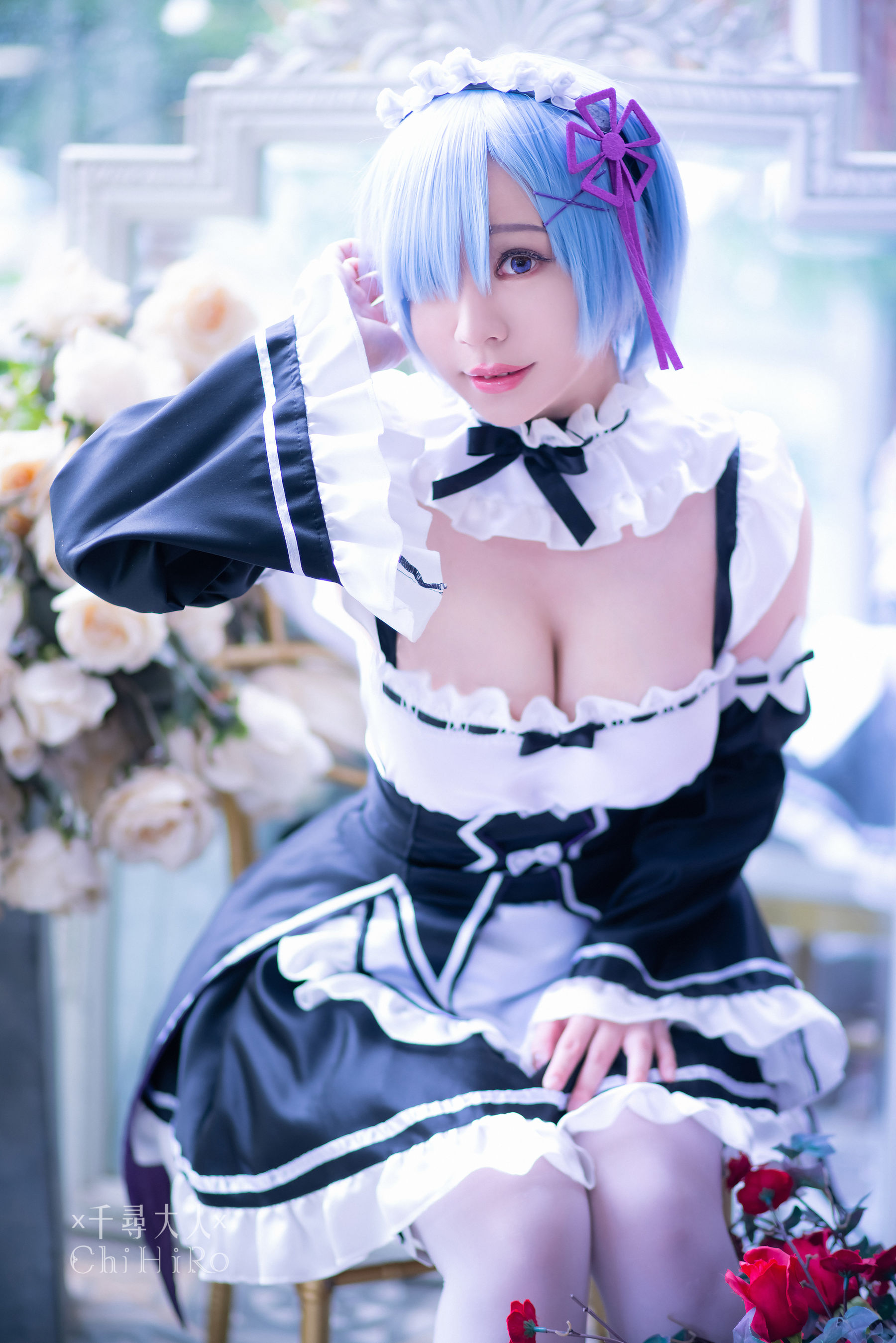 [福利COS] Cos妹子千寻 - 蕾姆Rem