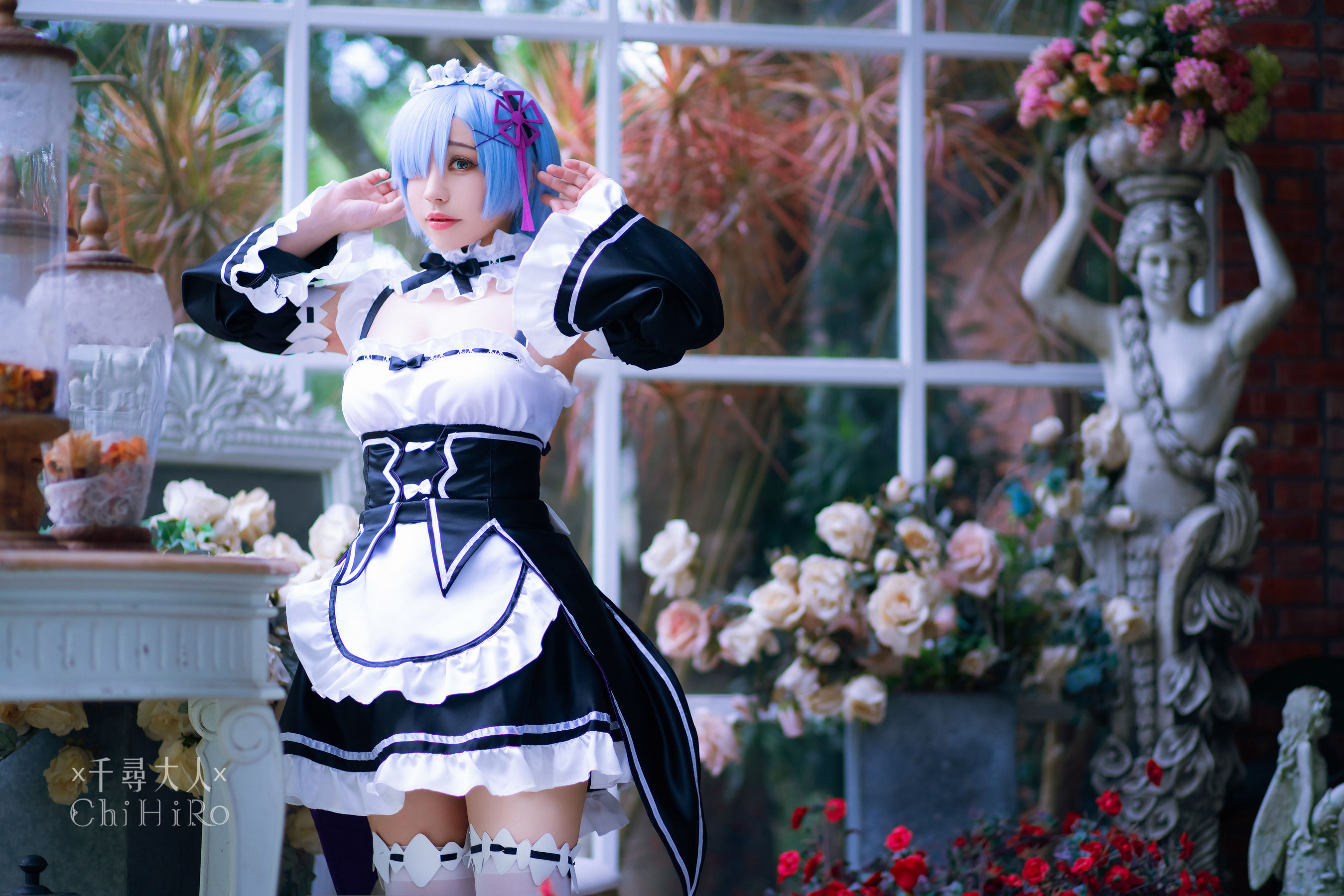[福利COS] Cos妹子千寻 - 蕾姆Rem