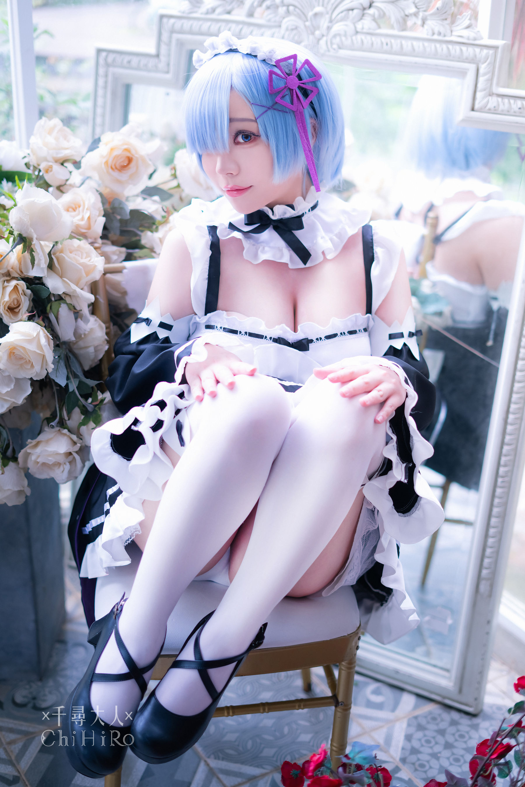 [福利COS] Cos妹子千寻 - 蕾姆Rem