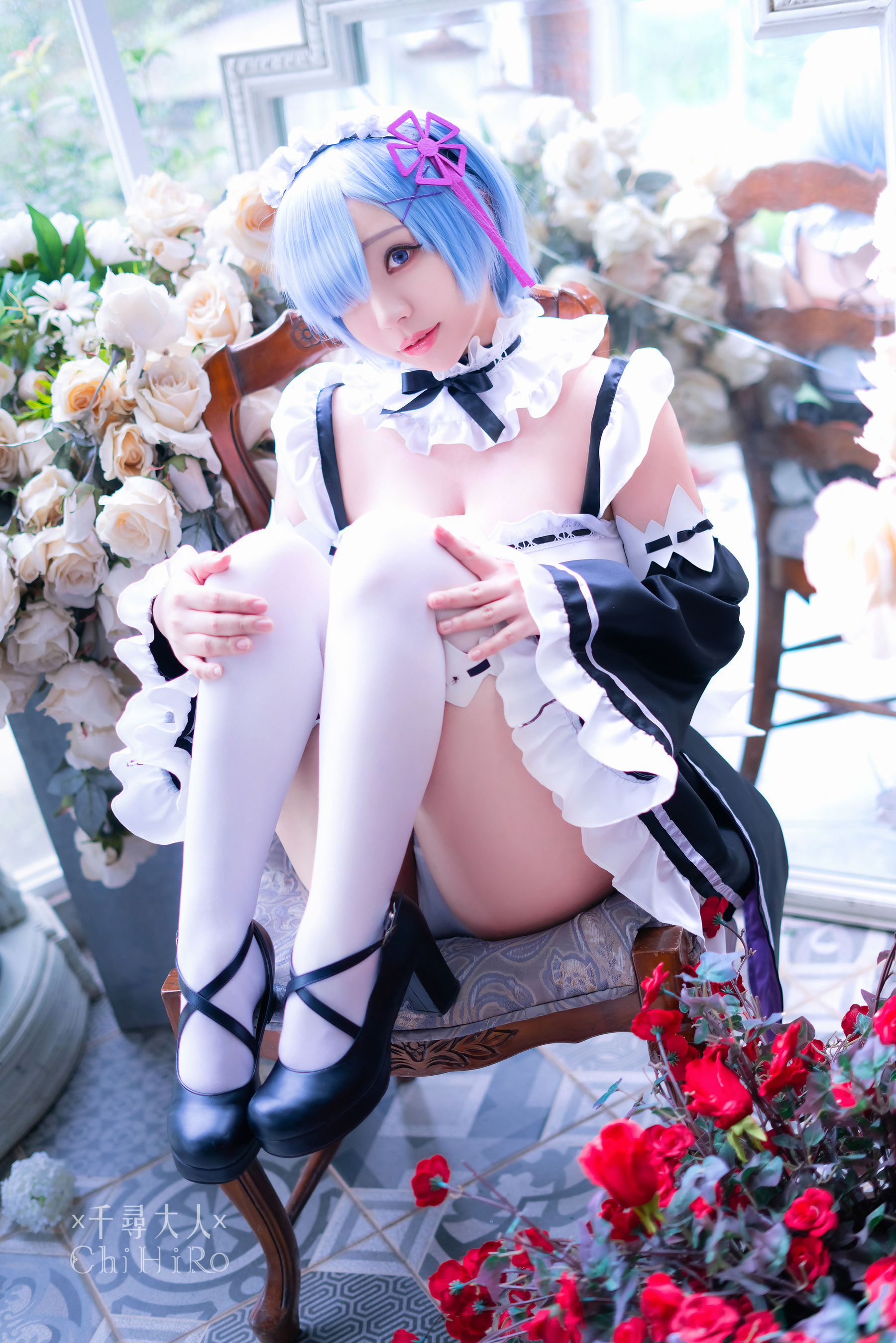 [福利COS] Cos妹子千寻 - 蕾姆Rem