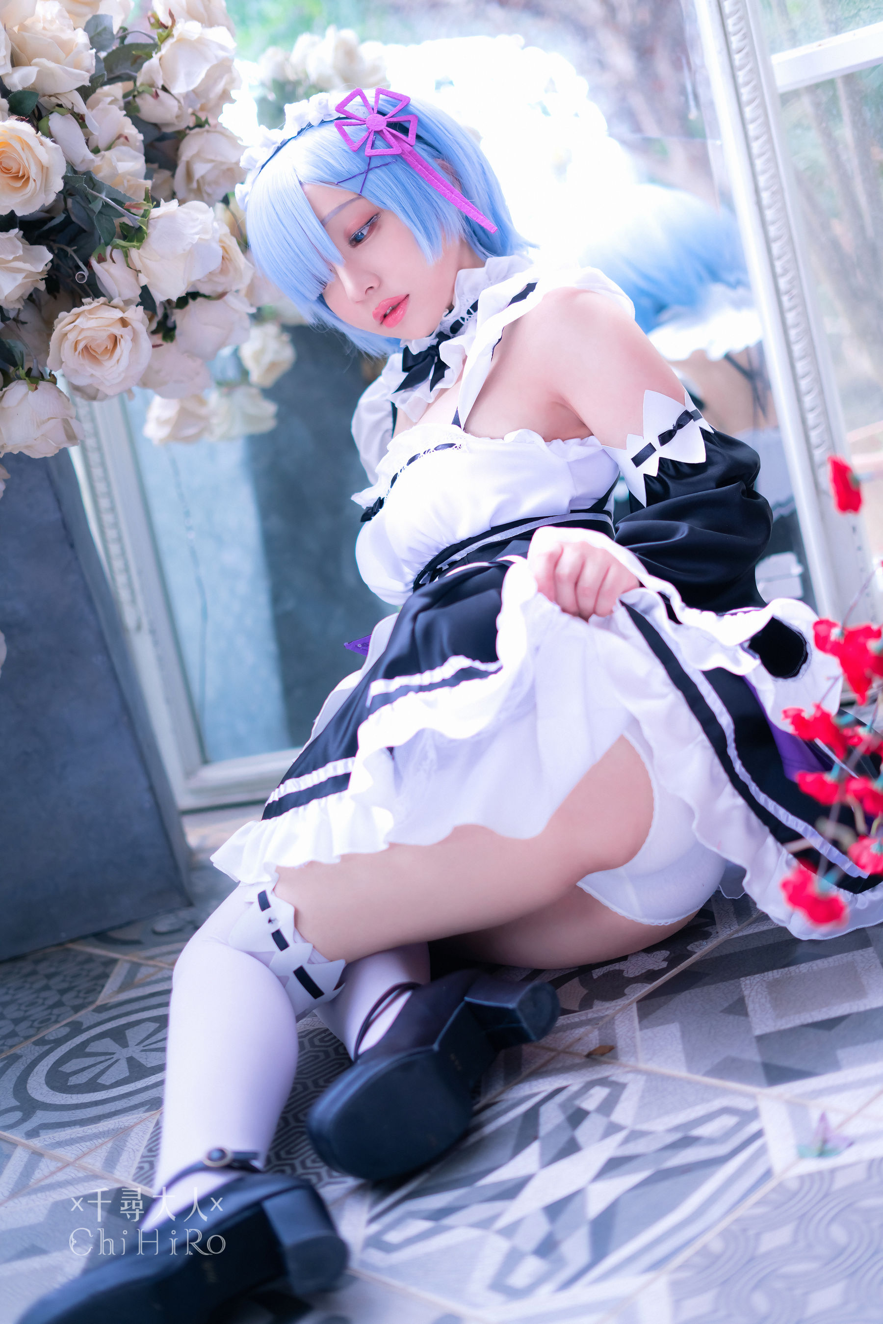 [福利COS] Cos妹子千寻 - 蕾姆Rem