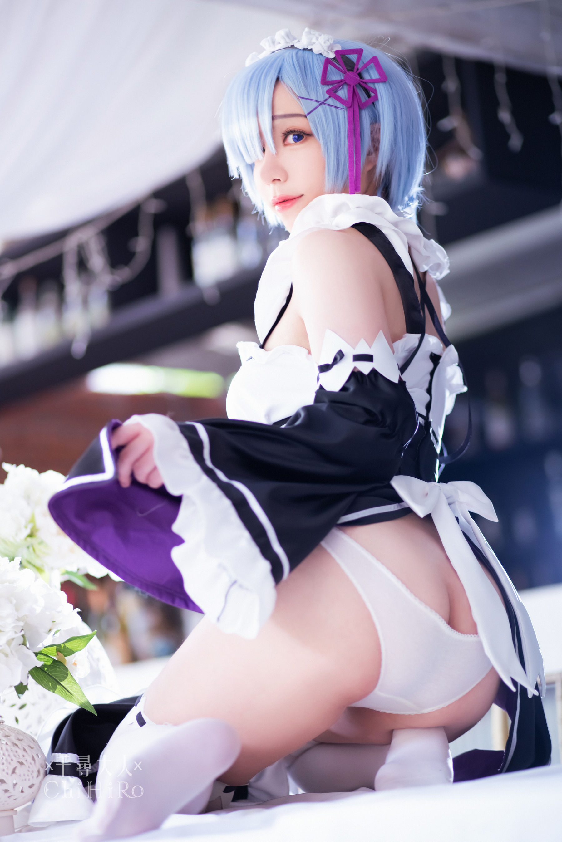 [福利COS] Cos妹子千寻 - 蕾姆Rem