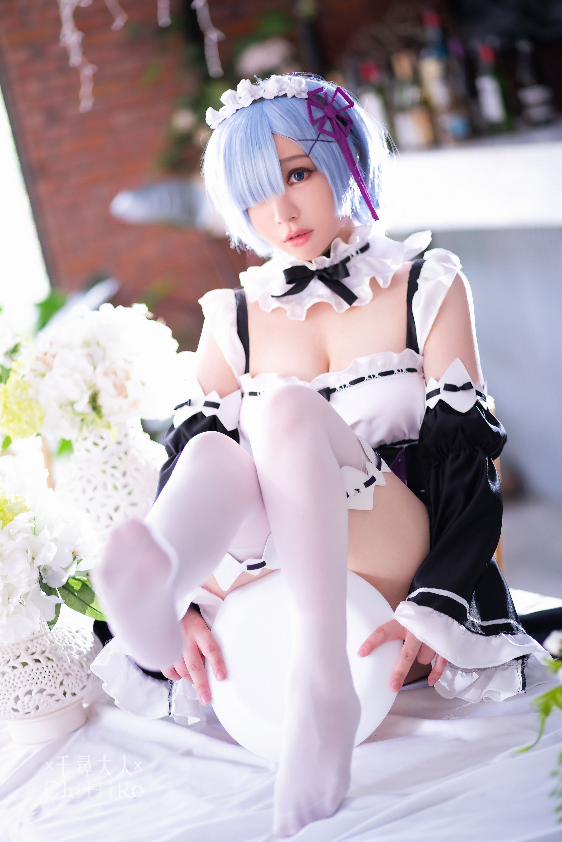 [福利COS] Cos妹子千寻 - 蕾姆Rem