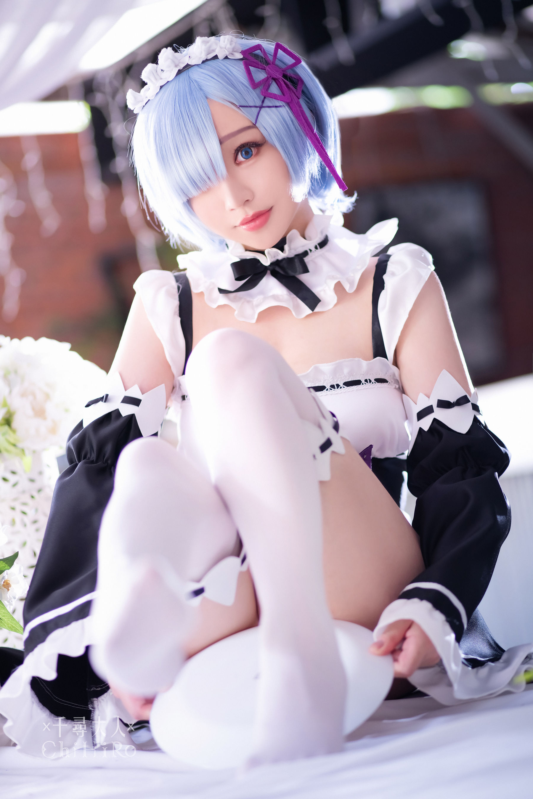 [福利COS] Cos妹子千寻 - 蕾姆Rem