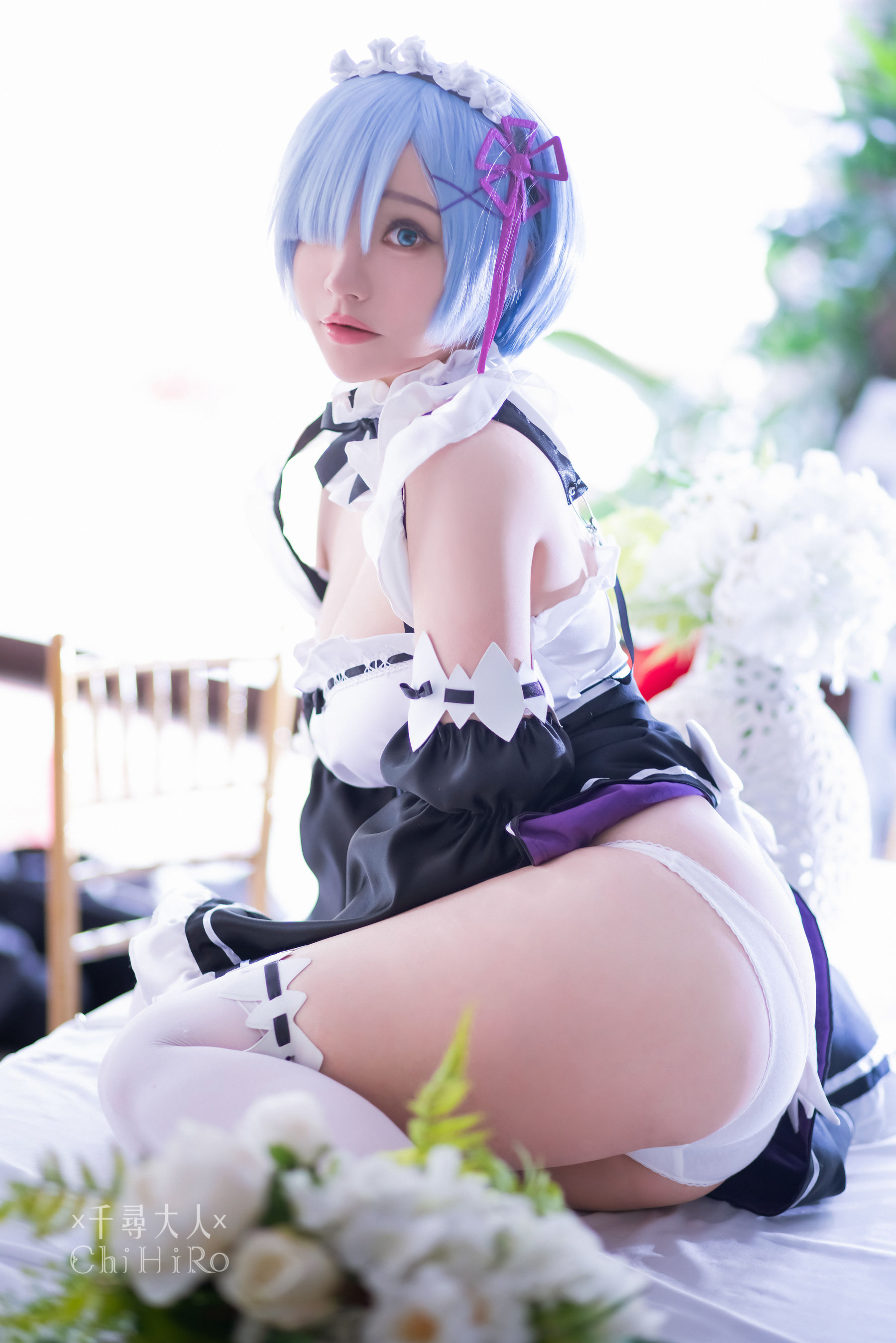 [福利COS] Cos妹子千寻 - 蕾姆Rem