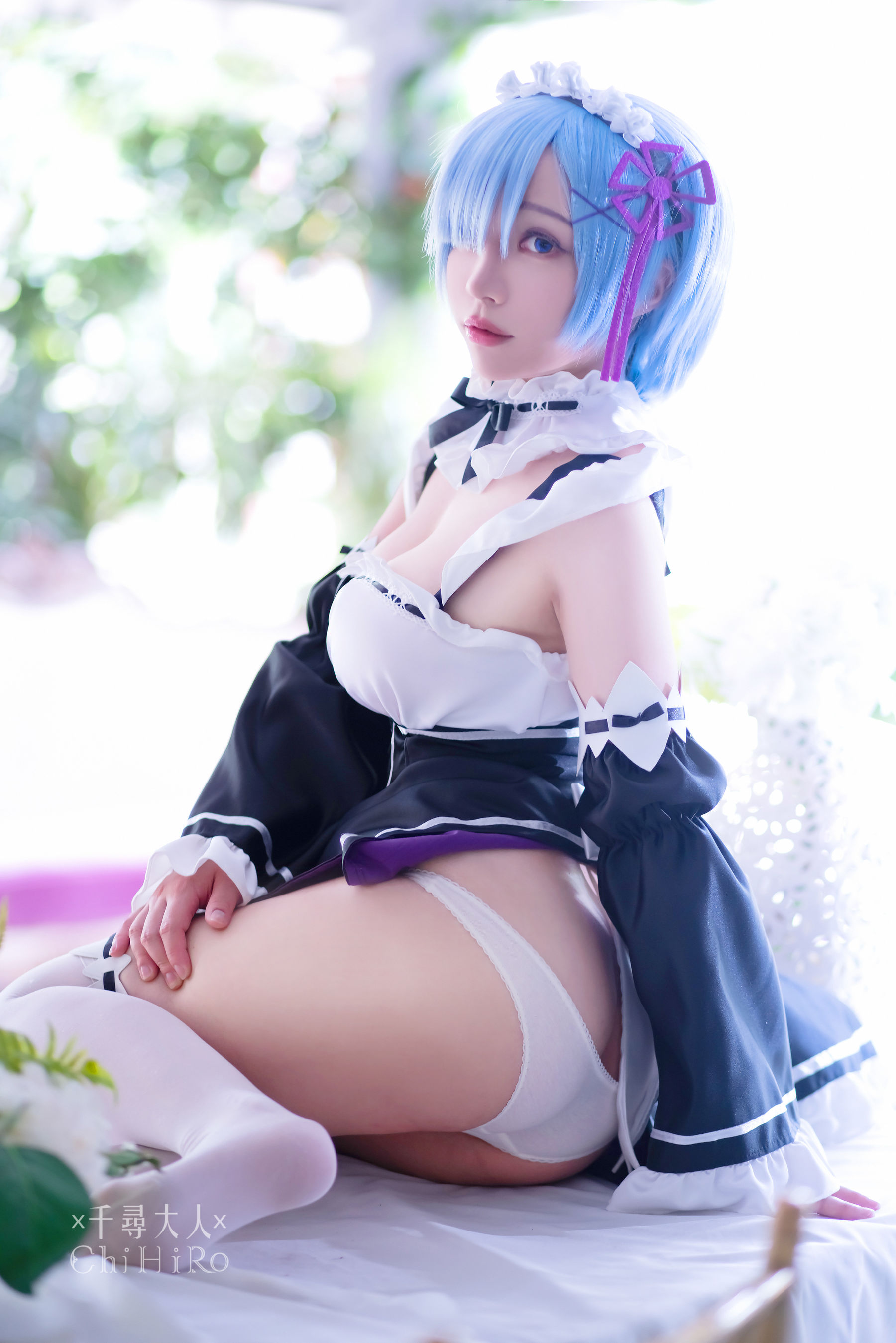 [福利COS] Cos妹子千寻 - 蕾姆Rem