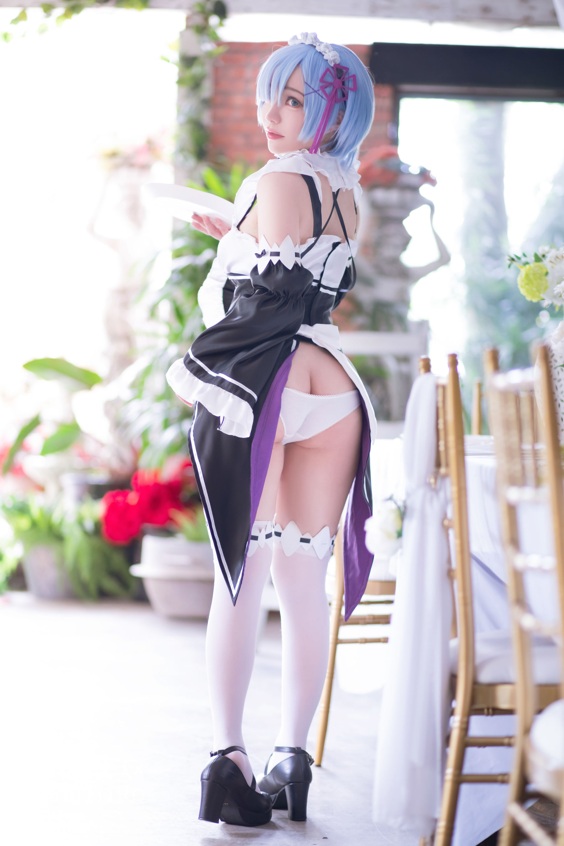 [福利COS] Cos妹子千寻 - 蕾姆Rem