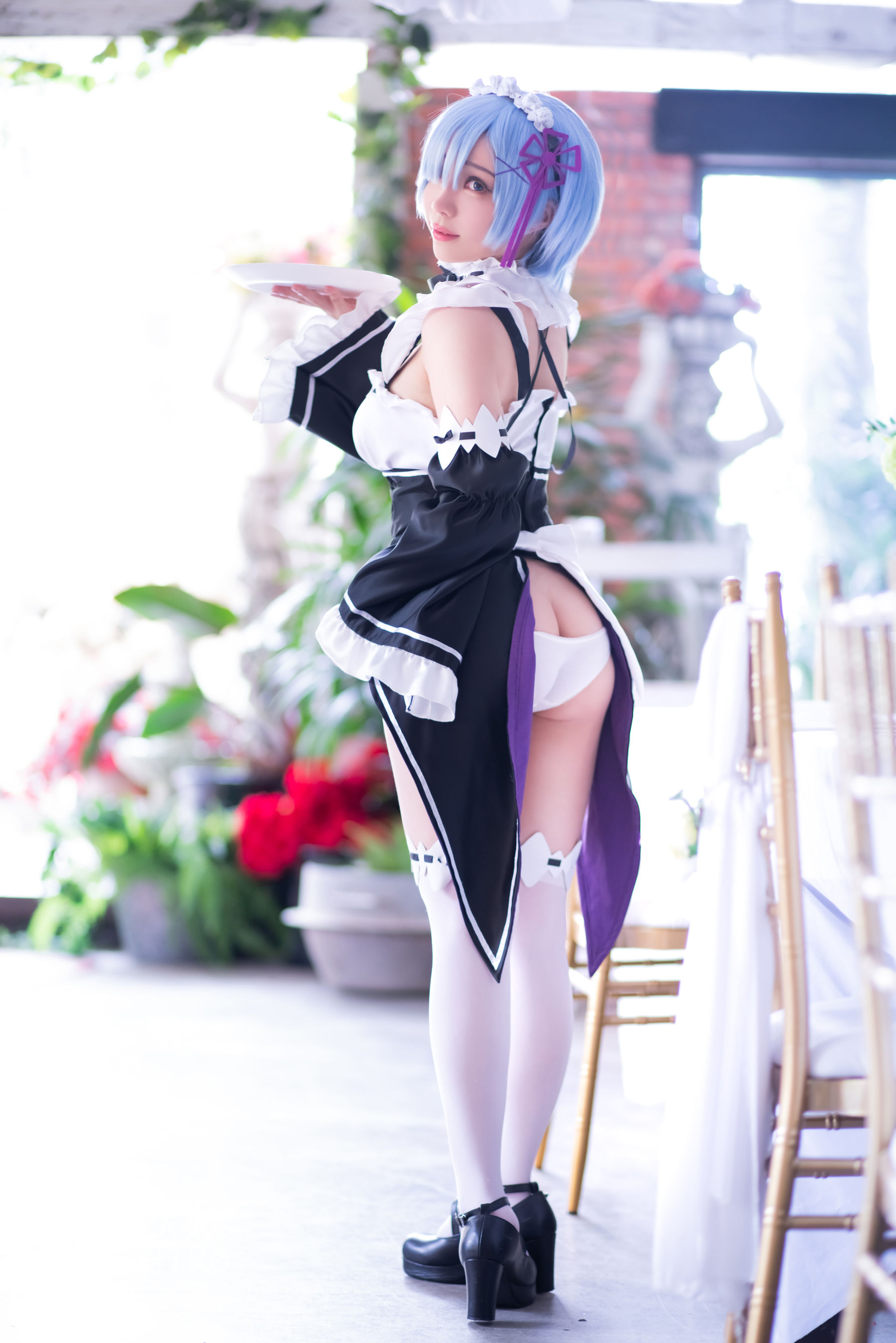 [福利COS] Cos妹子千寻 - 蕾姆Rem