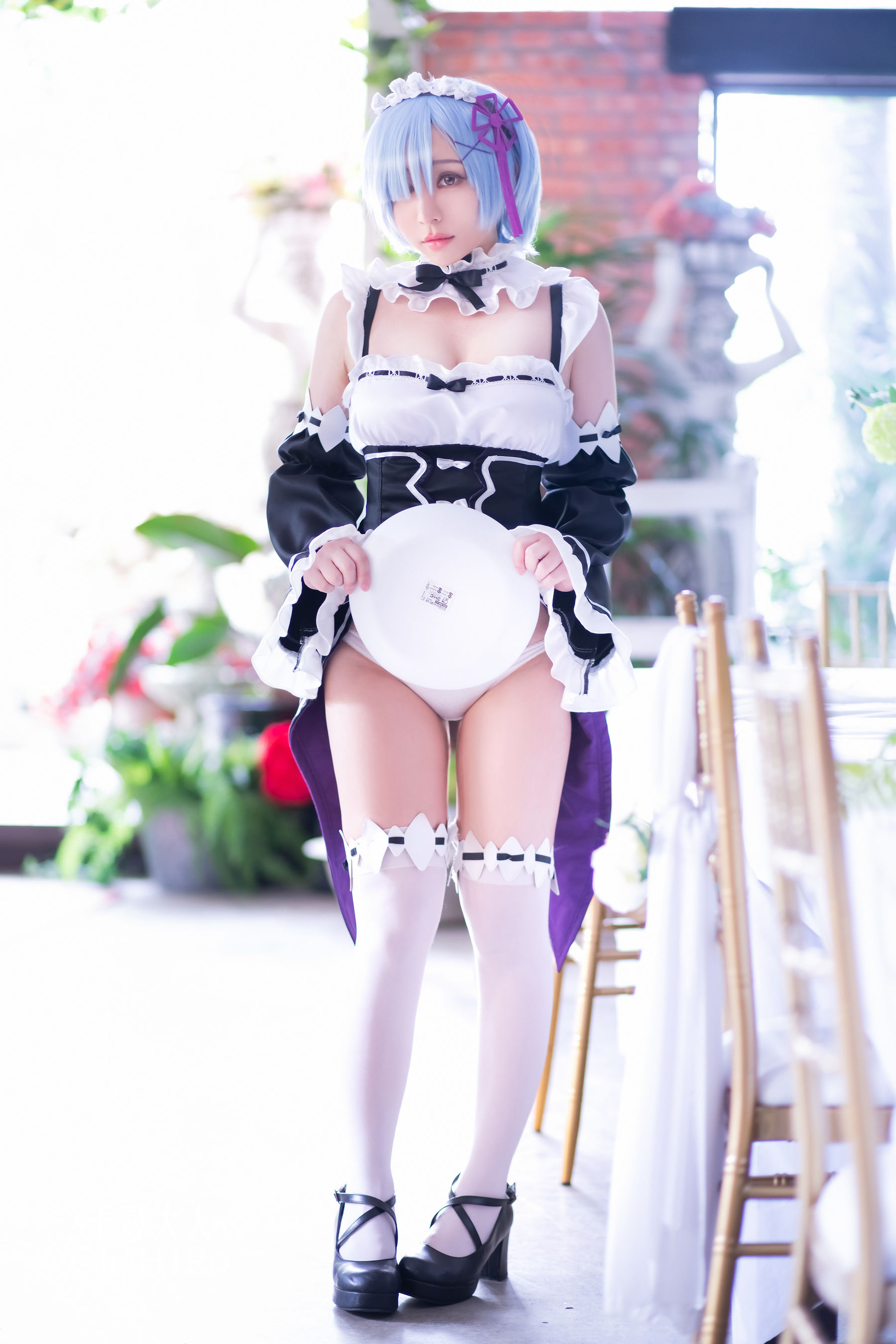 [福利COS] Cos妹子千寻 - 蕾姆Rem