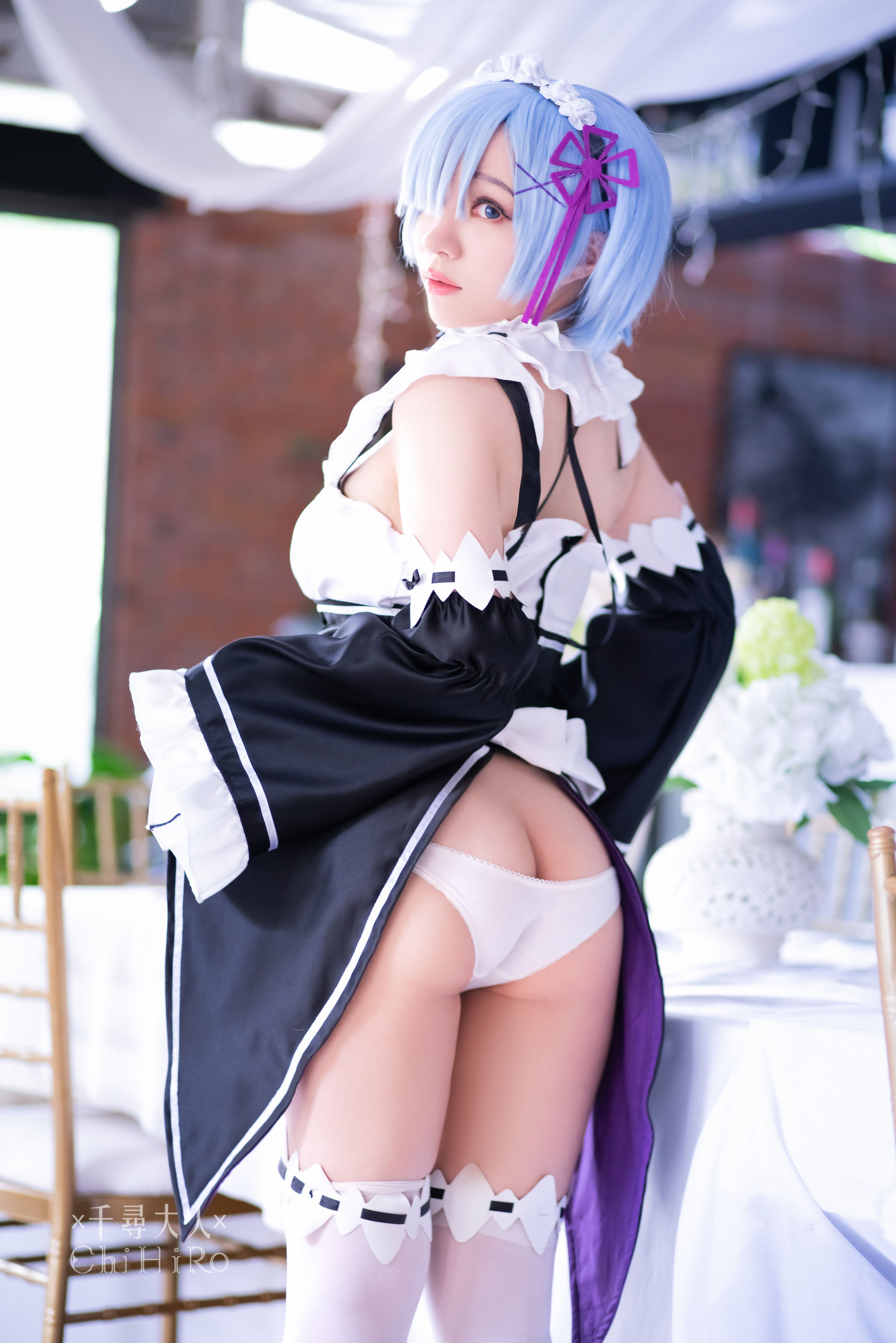 [福利COS] Cos妹子千寻 - 蕾姆Rem