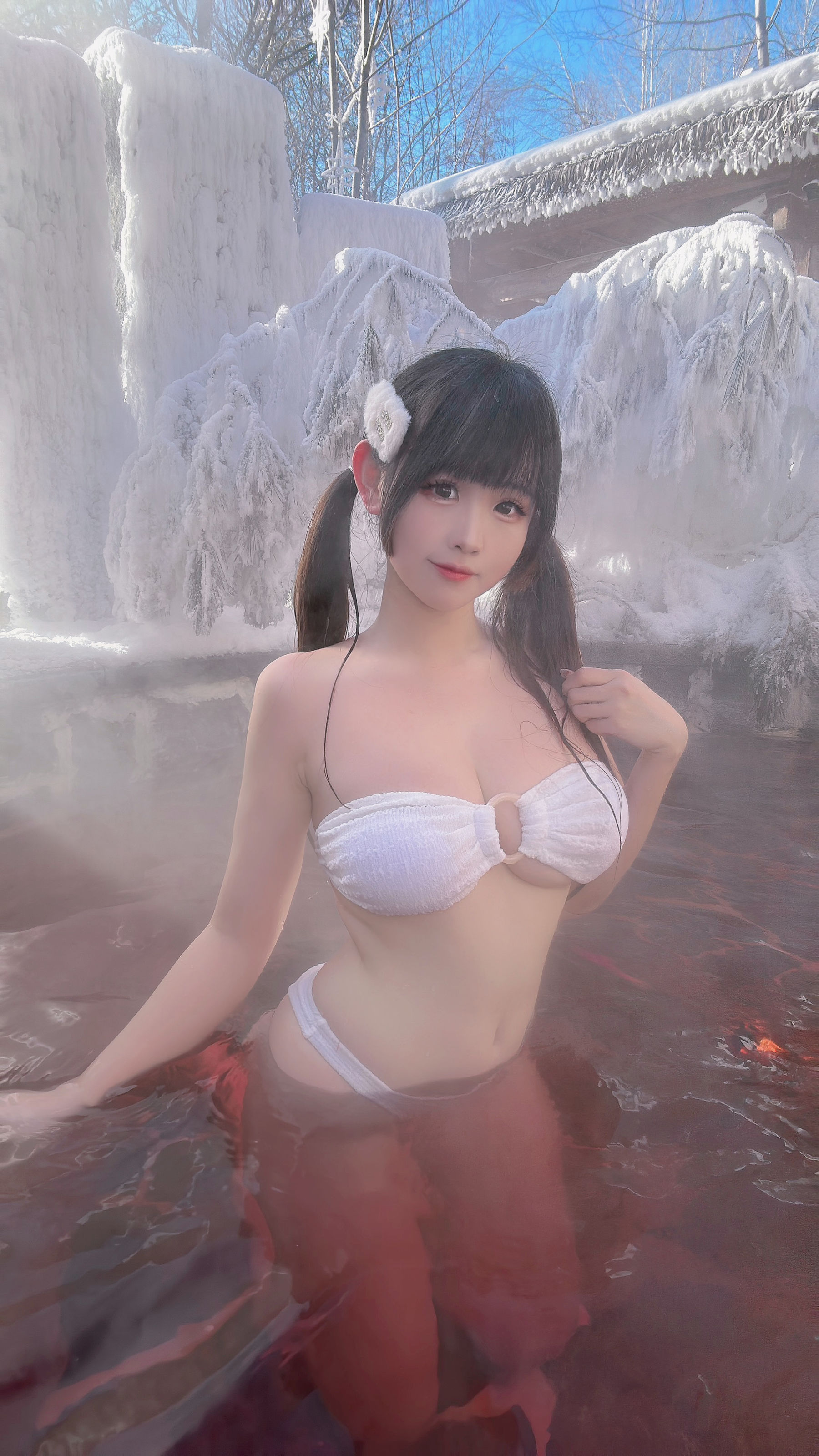 [福利COS] miko酱ww - 雪地温泉