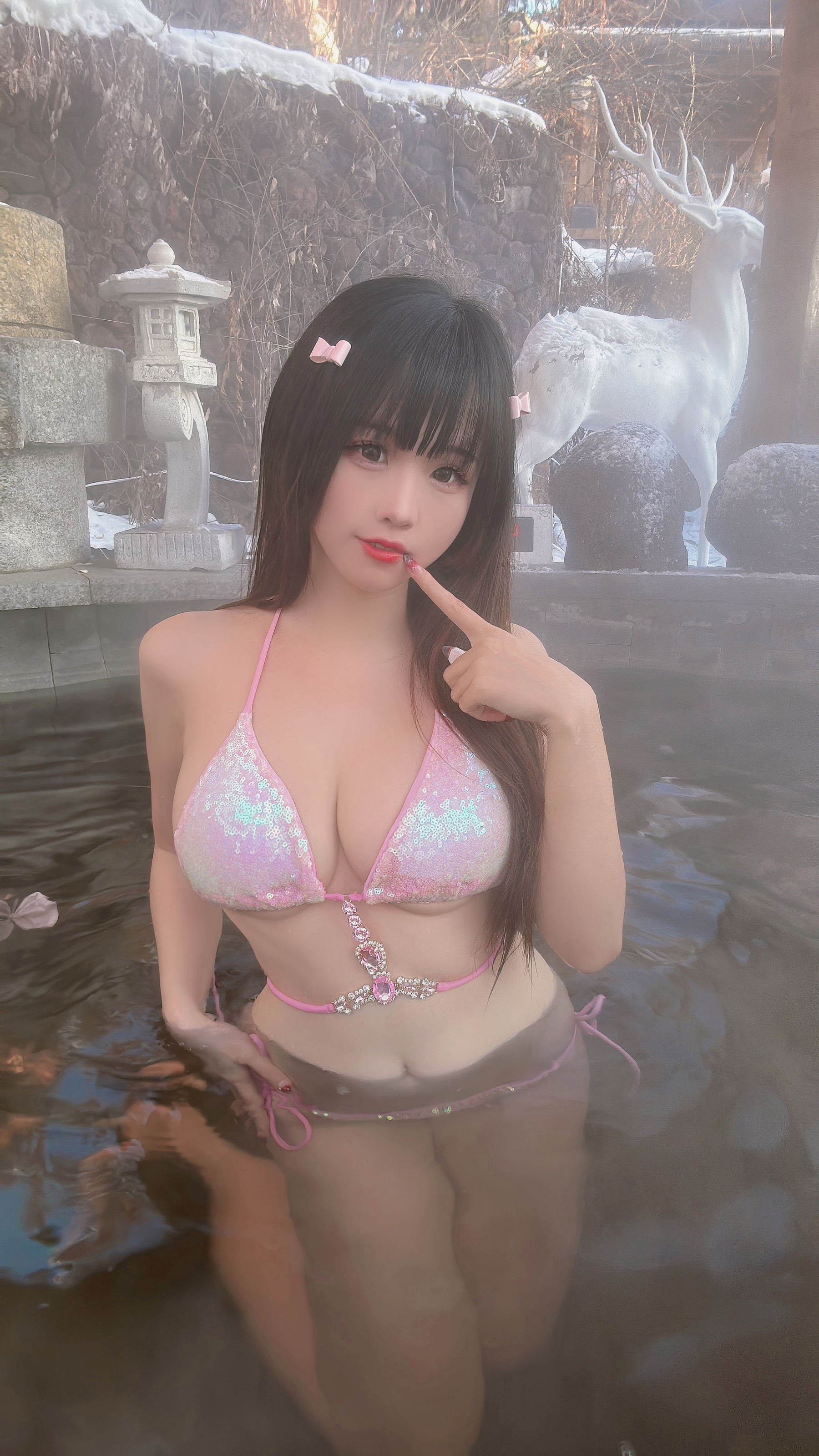 [福利COS] miko酱ww - 雪地温泉