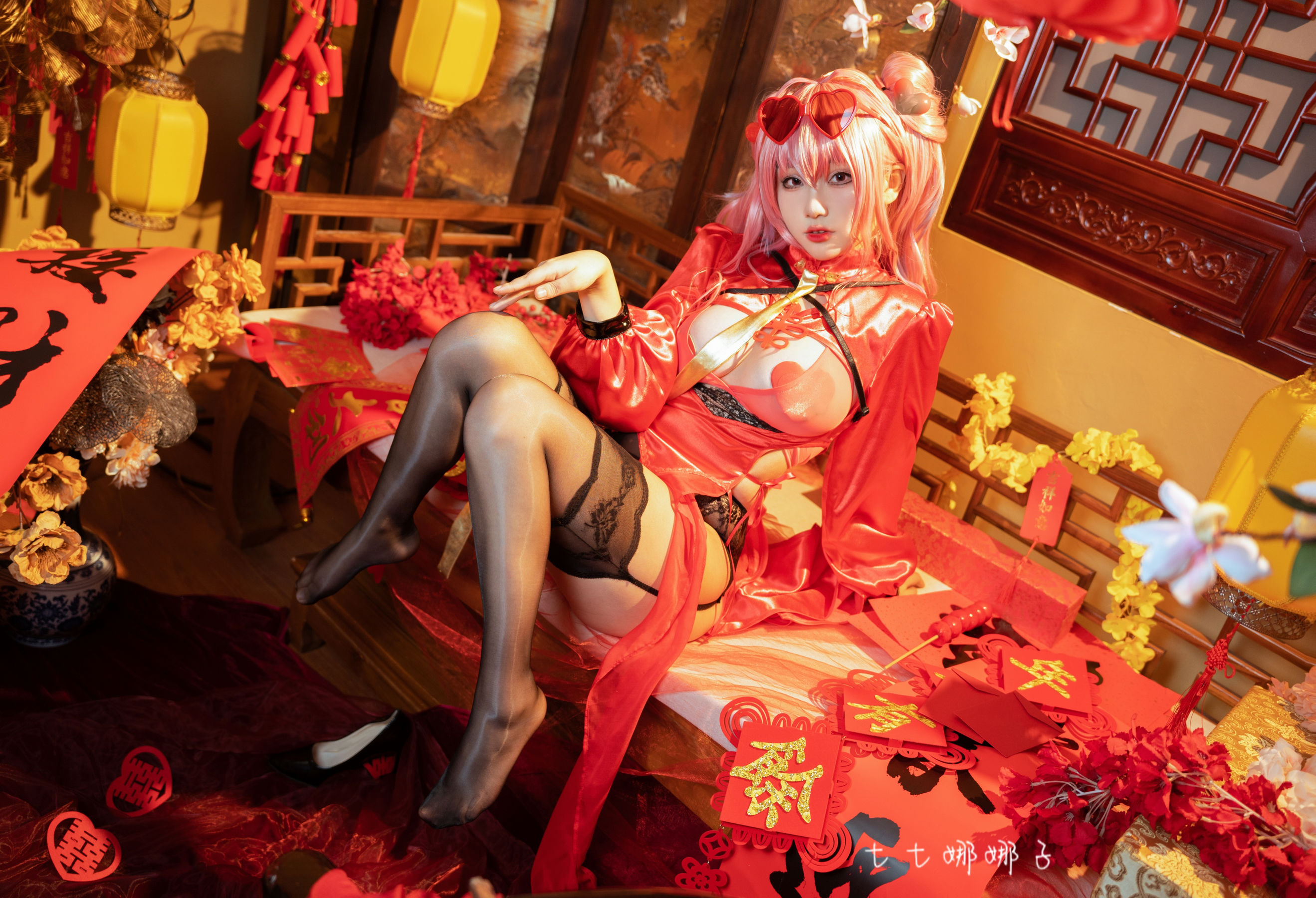 [福利COS] 七七娜娜子 - 布莱默顿新春旗袍