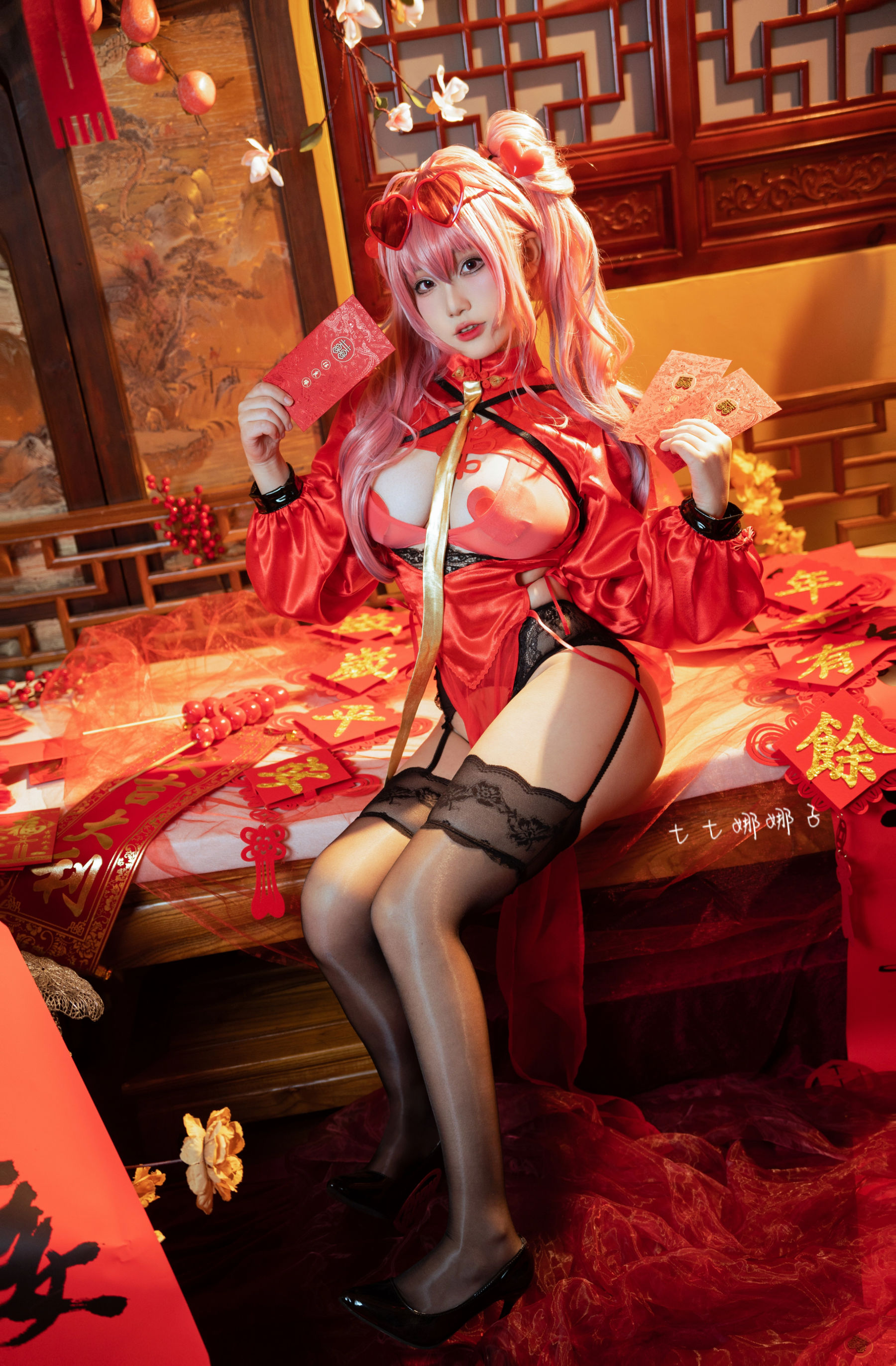 [福利COS] 七七娜娜子 - 布莱默顿新春旗袍
