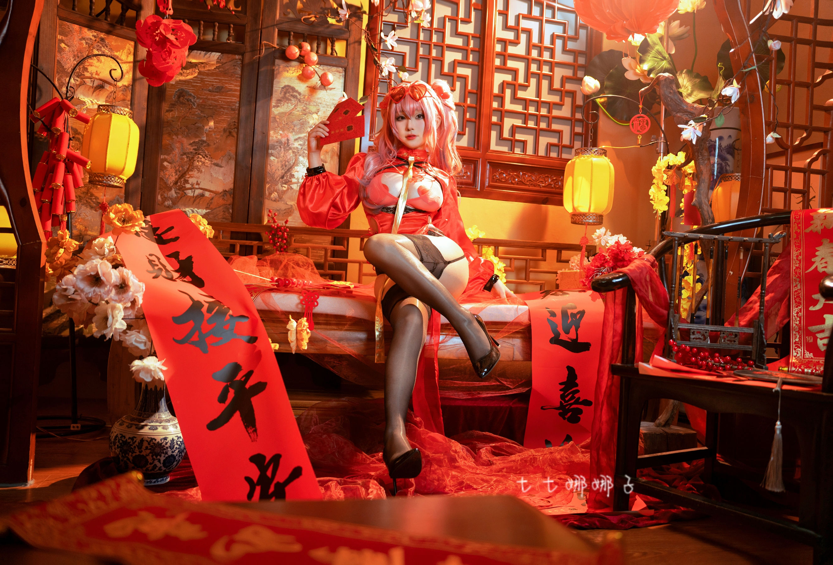 [福利COS] 七七娜娜子 - 布莱默顿新春旗袍