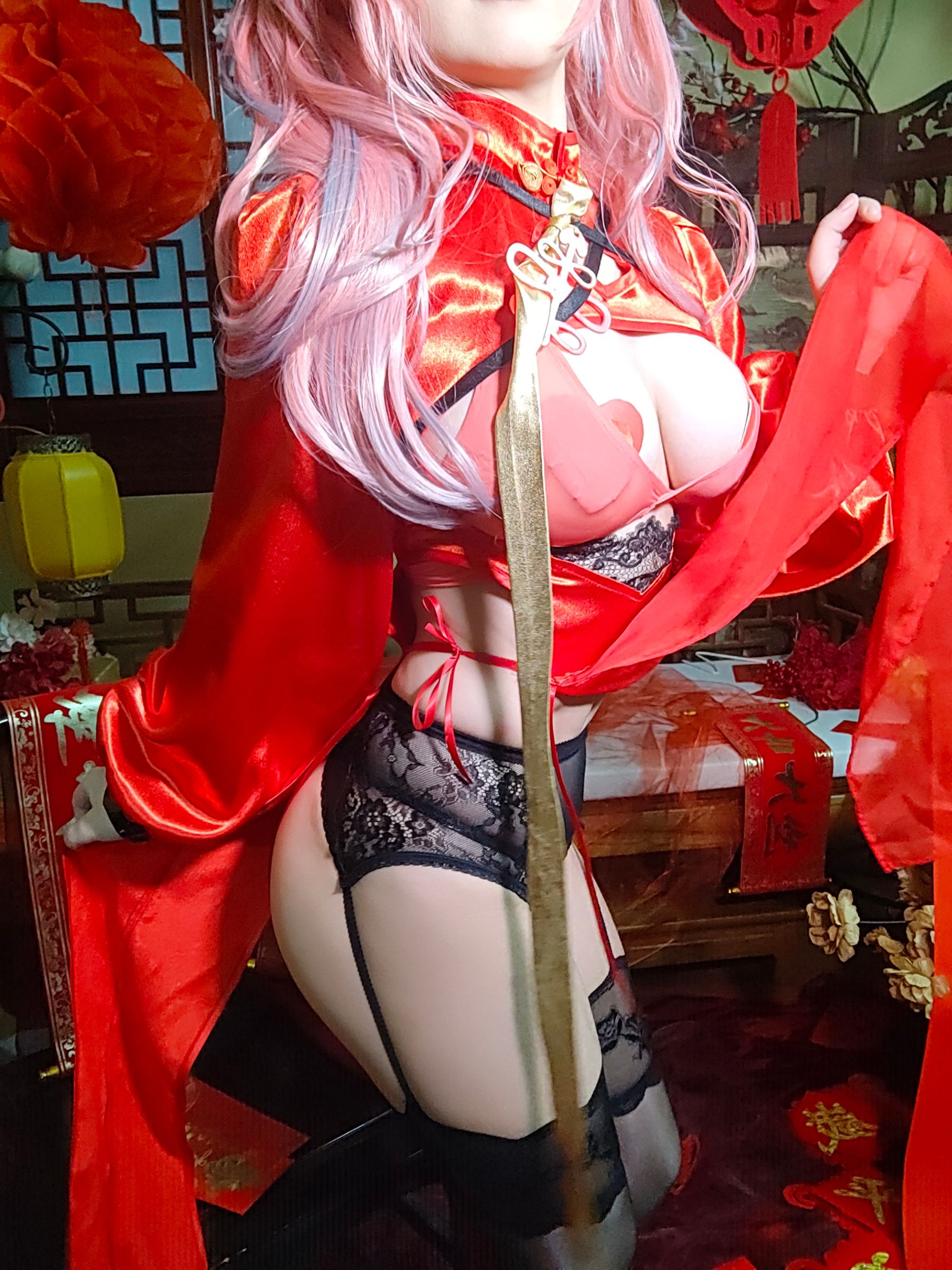 [福利COS] 七七娜娜子 - 布莱默顿新春旗袍