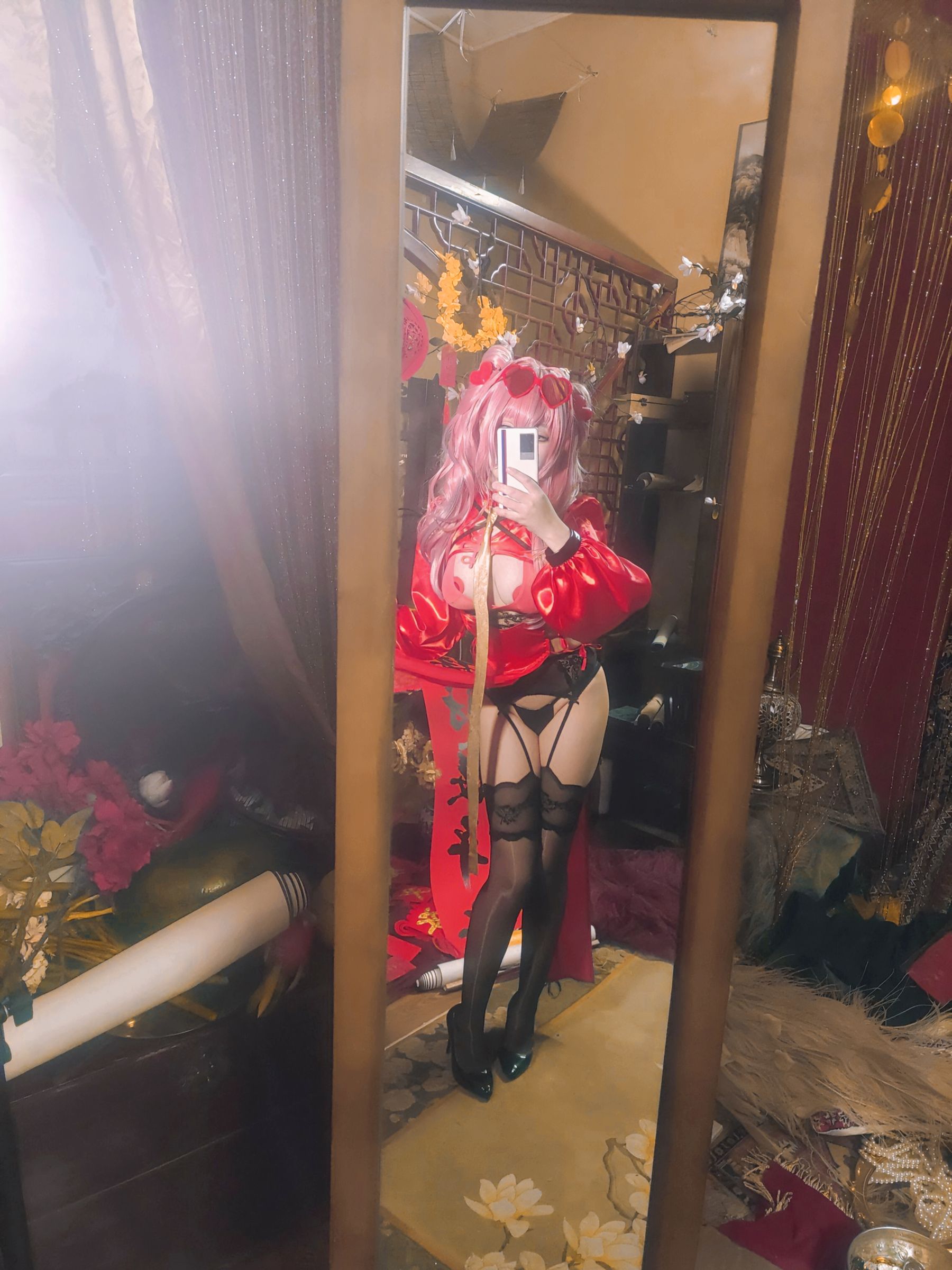 [福利COS] 七七娜娜子 - 布莱默顿新春旗袍