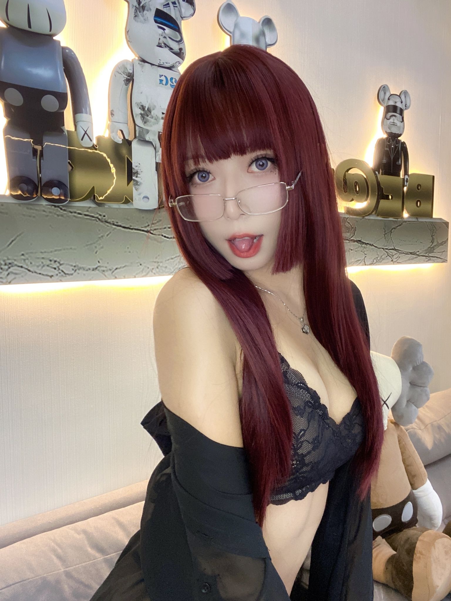 [福利COS] 动漫博主Money冷冷 - 黑衬衫