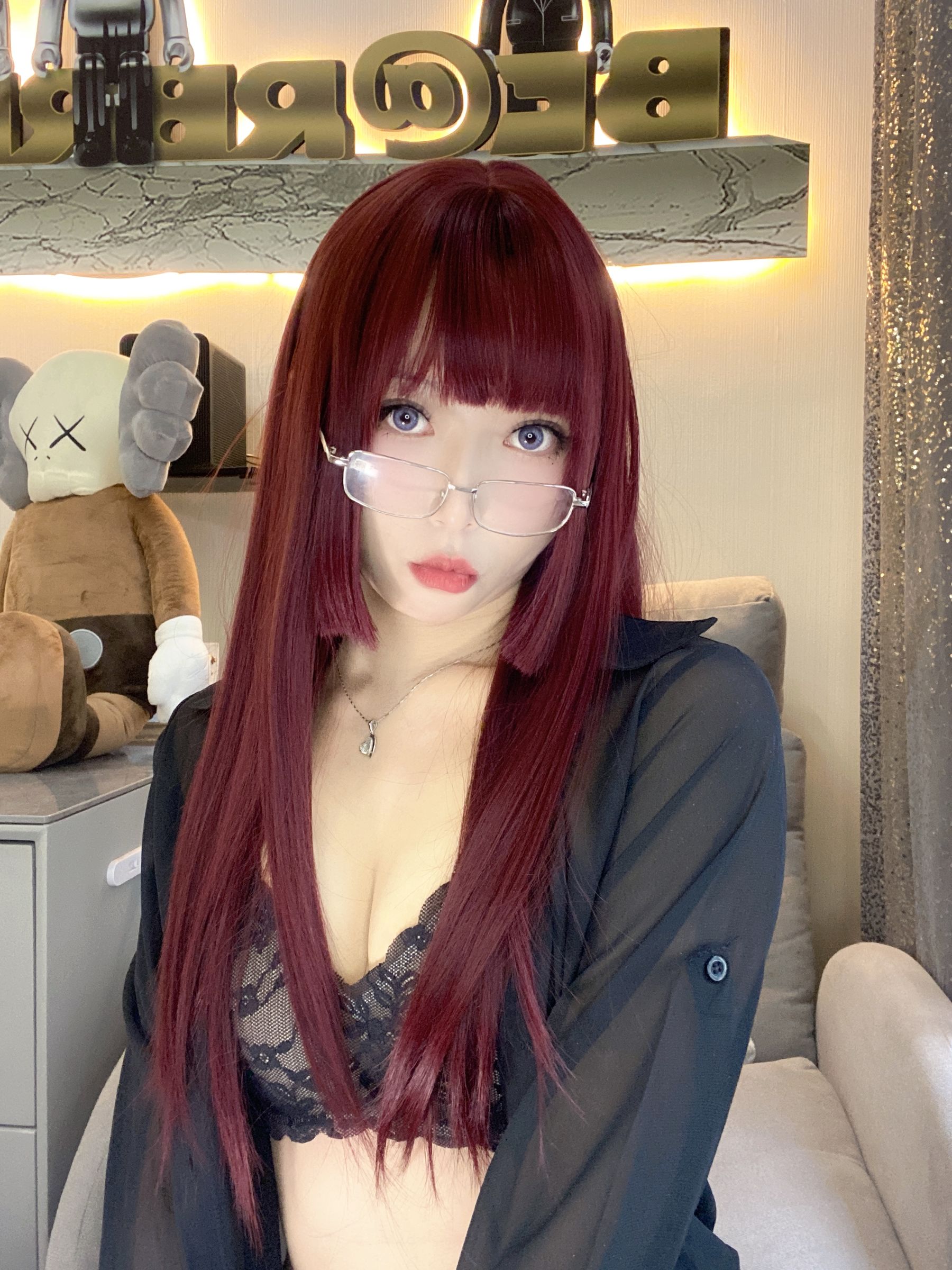 [福利COS] 动漫博主Money冷冷 - 黑衬衫