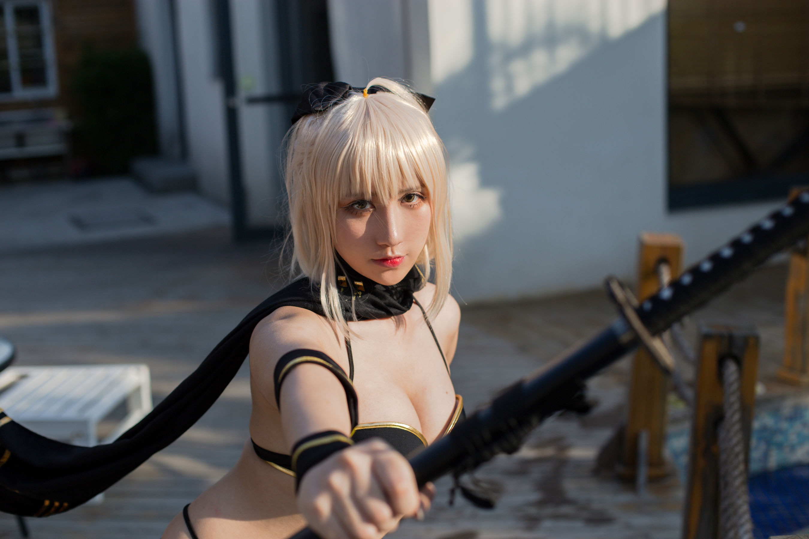 [福利COS] 动漫博主九曲Jean - 冲田泳装