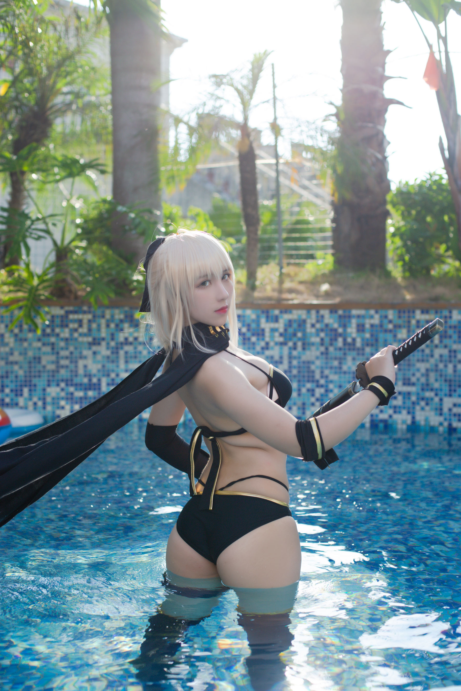 [福利COS] 动漫博主九曲Jean - 冲田泳装