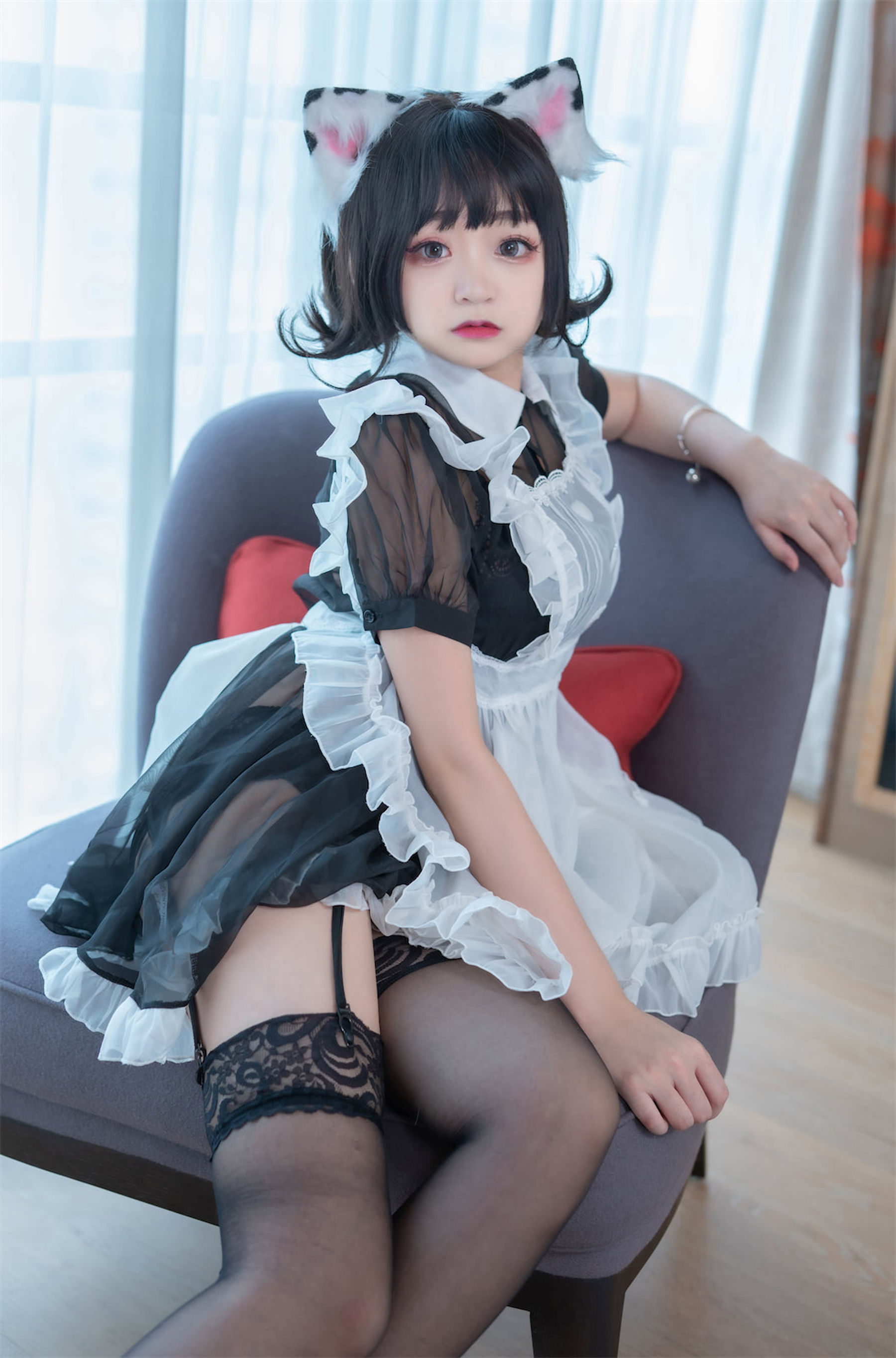 [福利COS] 动漫博主恩田直幸 - 奶牛猫女仆