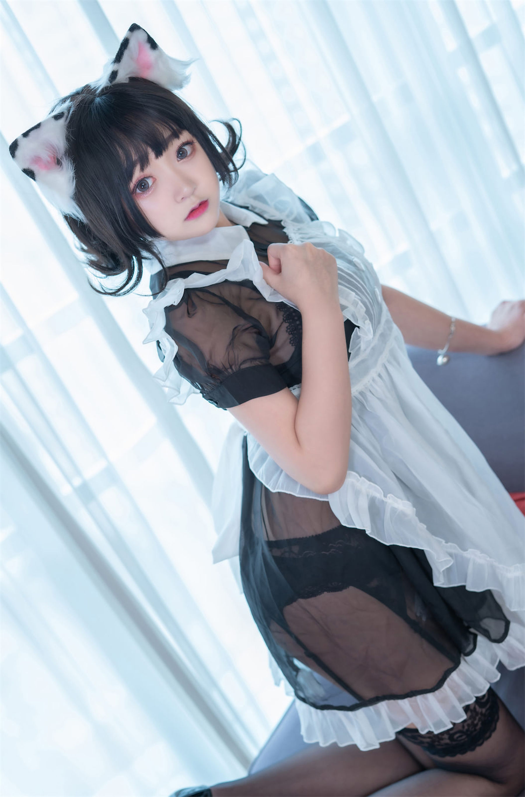 [福利COS] 动漫博主恩田直幸 - 奶牛猫女仆