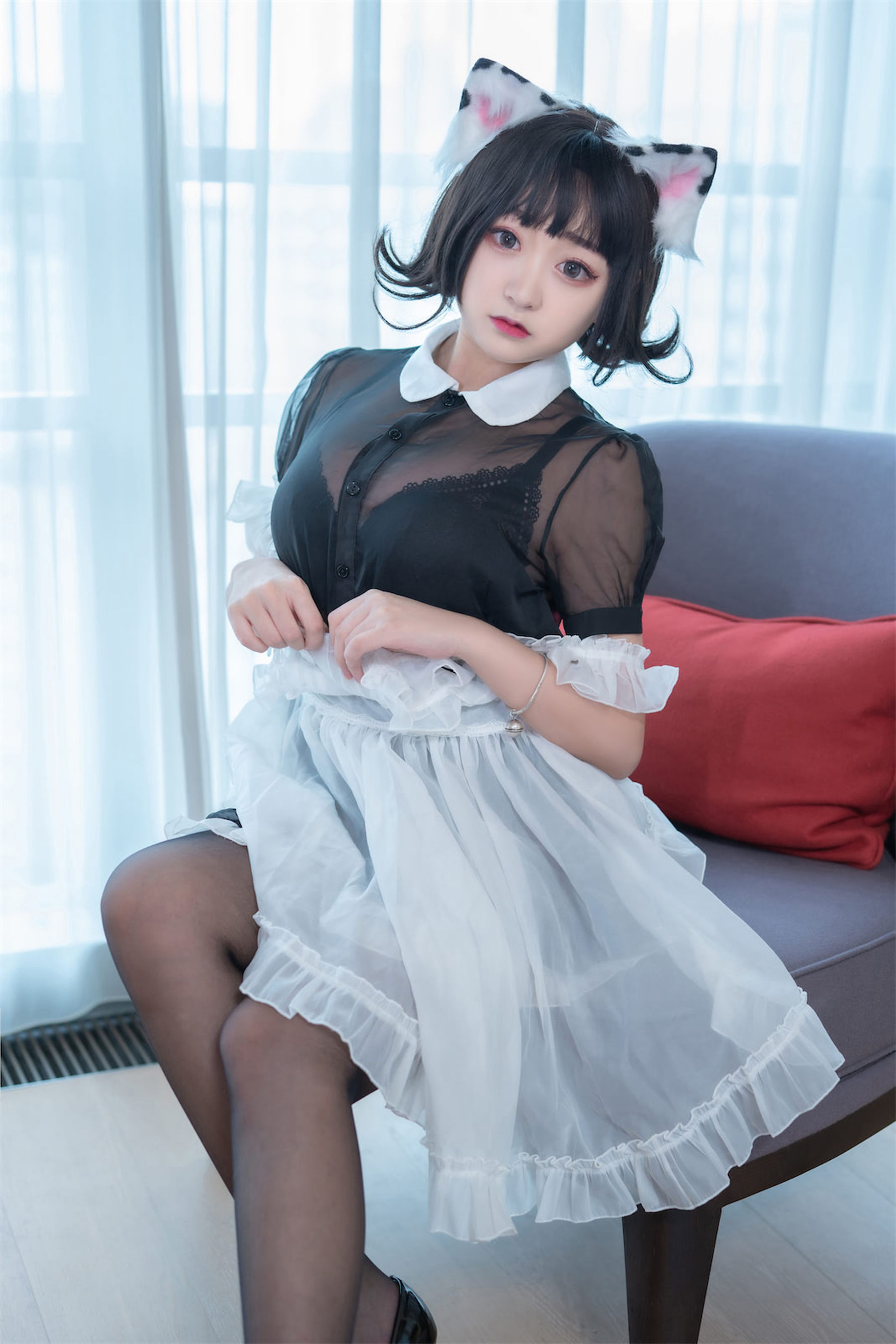 [福利COS] 动漫博主恩田直幸 - 奶牛猫女仆