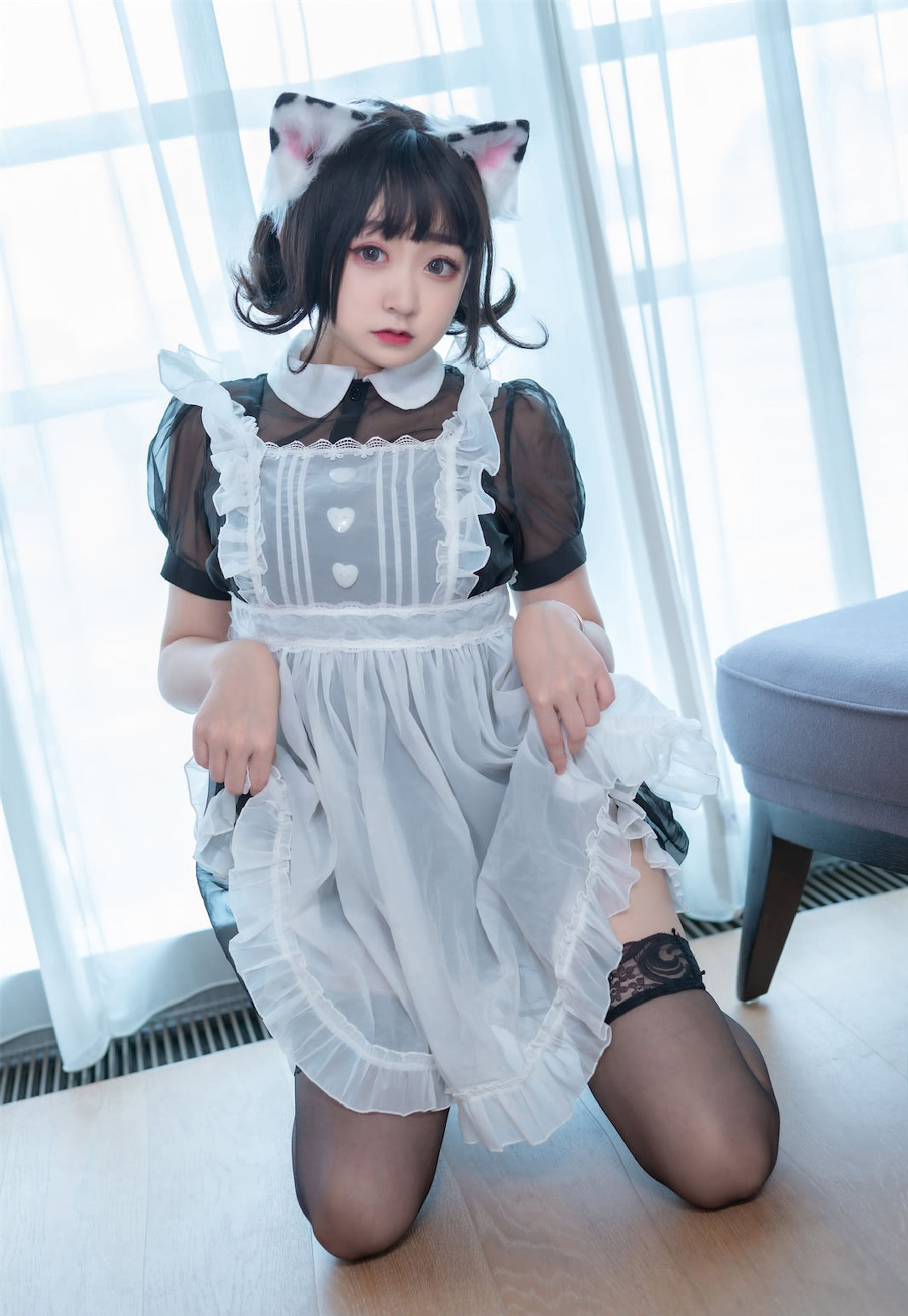 [福利COS] 动漫博主恩田直幸 - 奶牛猫女仆