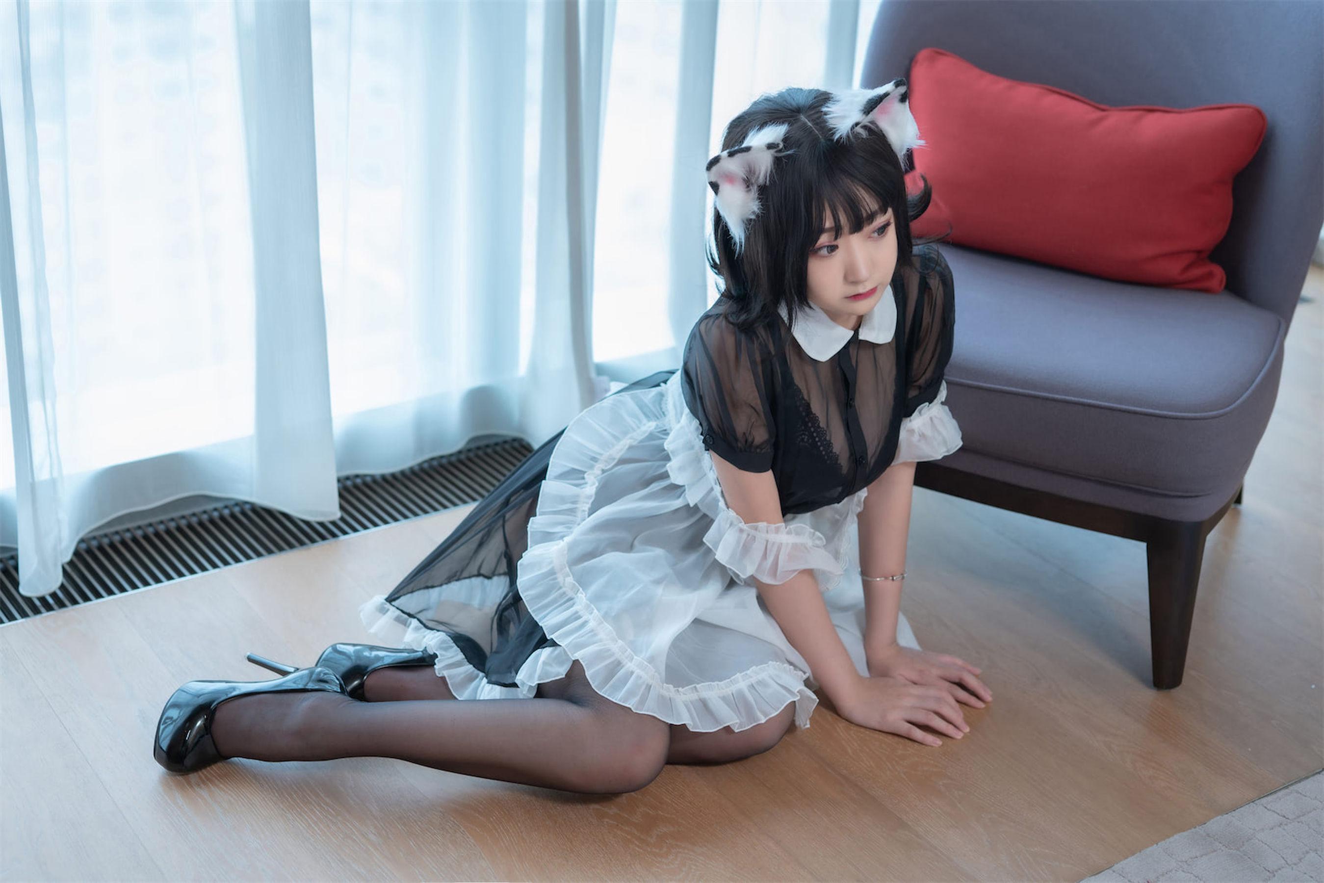 [福利COS] 动漫博主恩田直幸 - 奶牛猫女仆