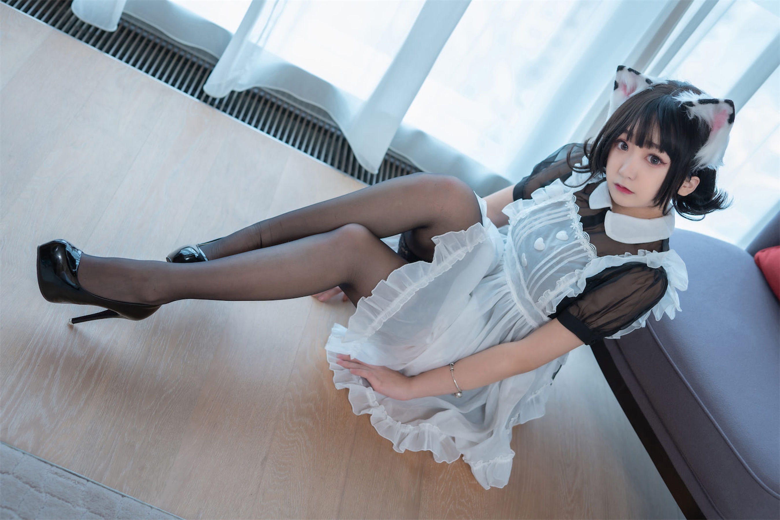 [福利COS] 动漫博主恩田直幸 - 奶牛猫女仆