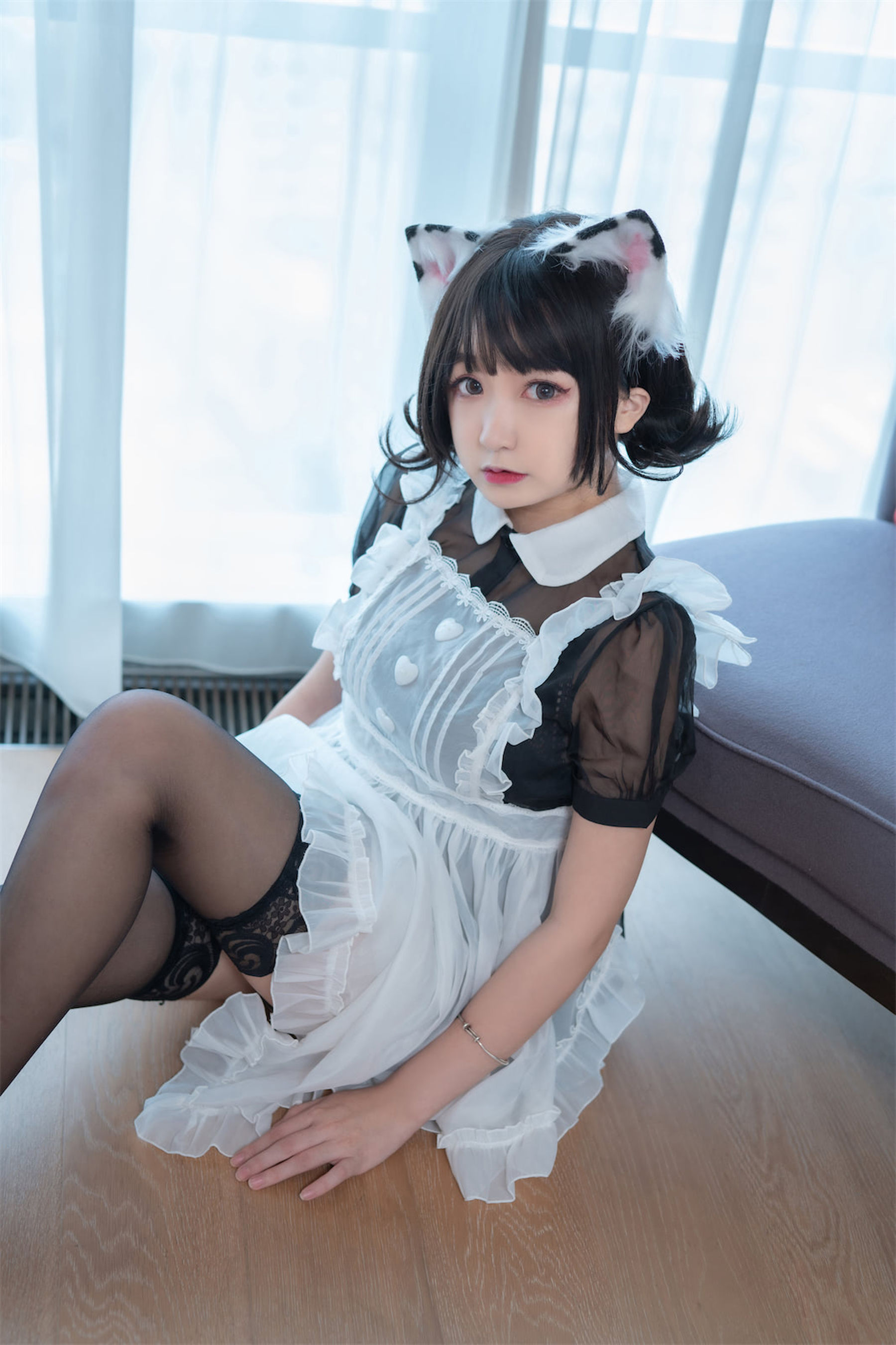 [福利COS] 动漫博主恩田直幸 - 奶牛猫女仆