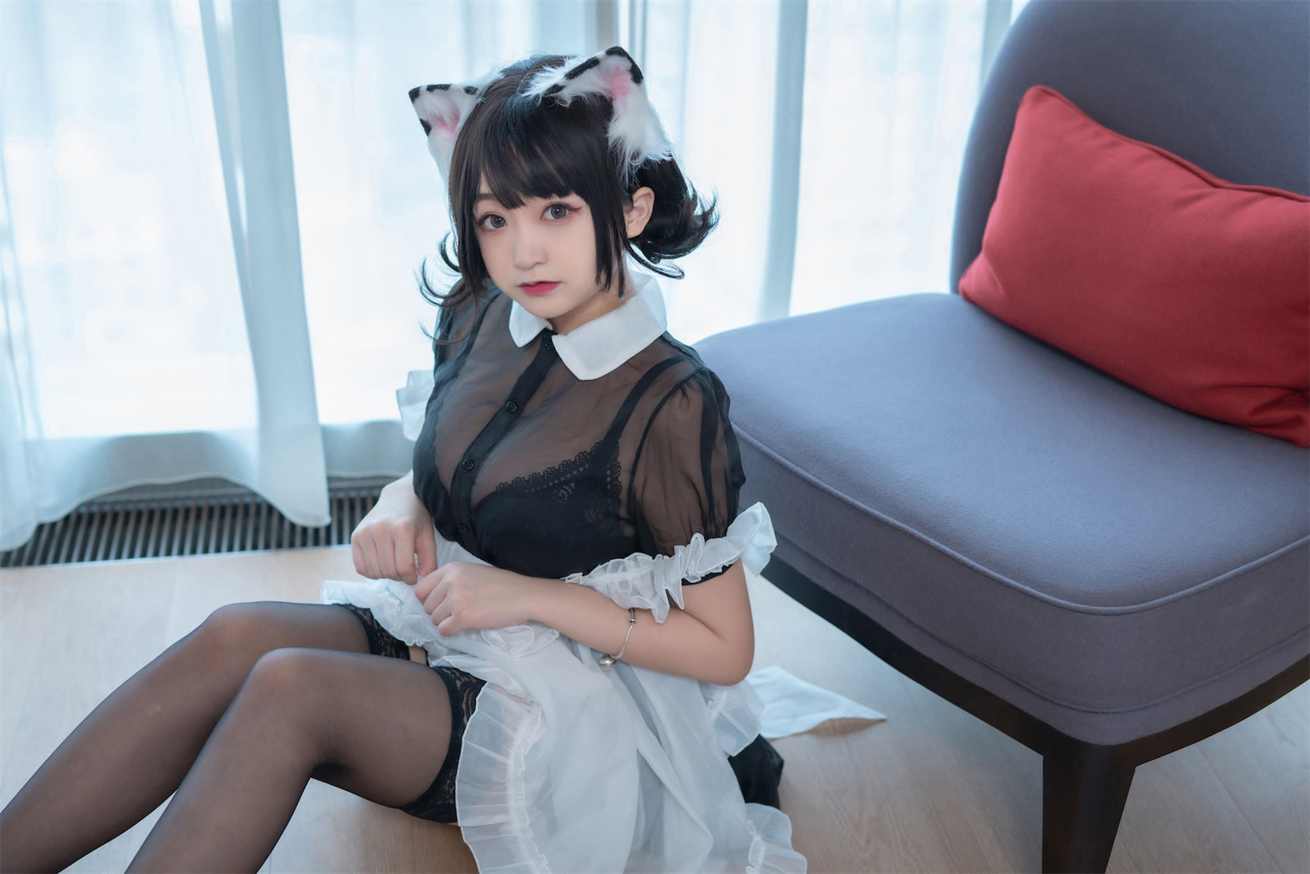[福利COS] 动漫博主恩田直幸 - 奶牛猫女仆
