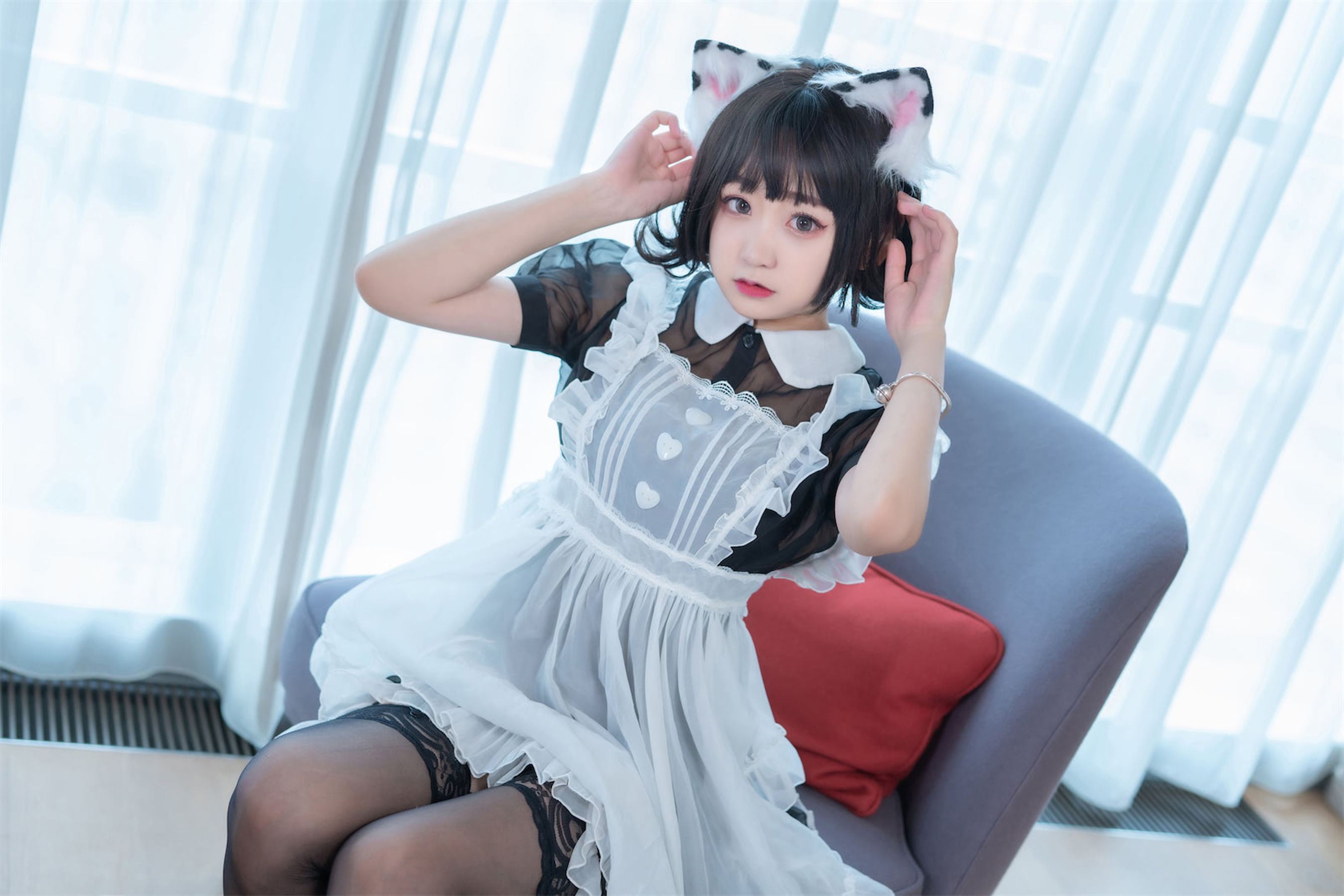 [福利COS] 动漫博主恩田直幸 - 奶牛猫女仆