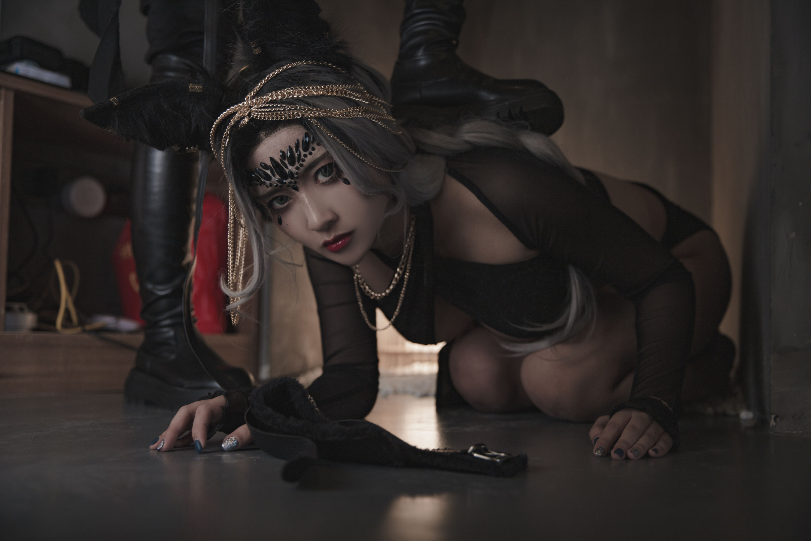 [福利COS] 动漫博主洛璃LoLiSAMA - 狼少女 狼女的调教