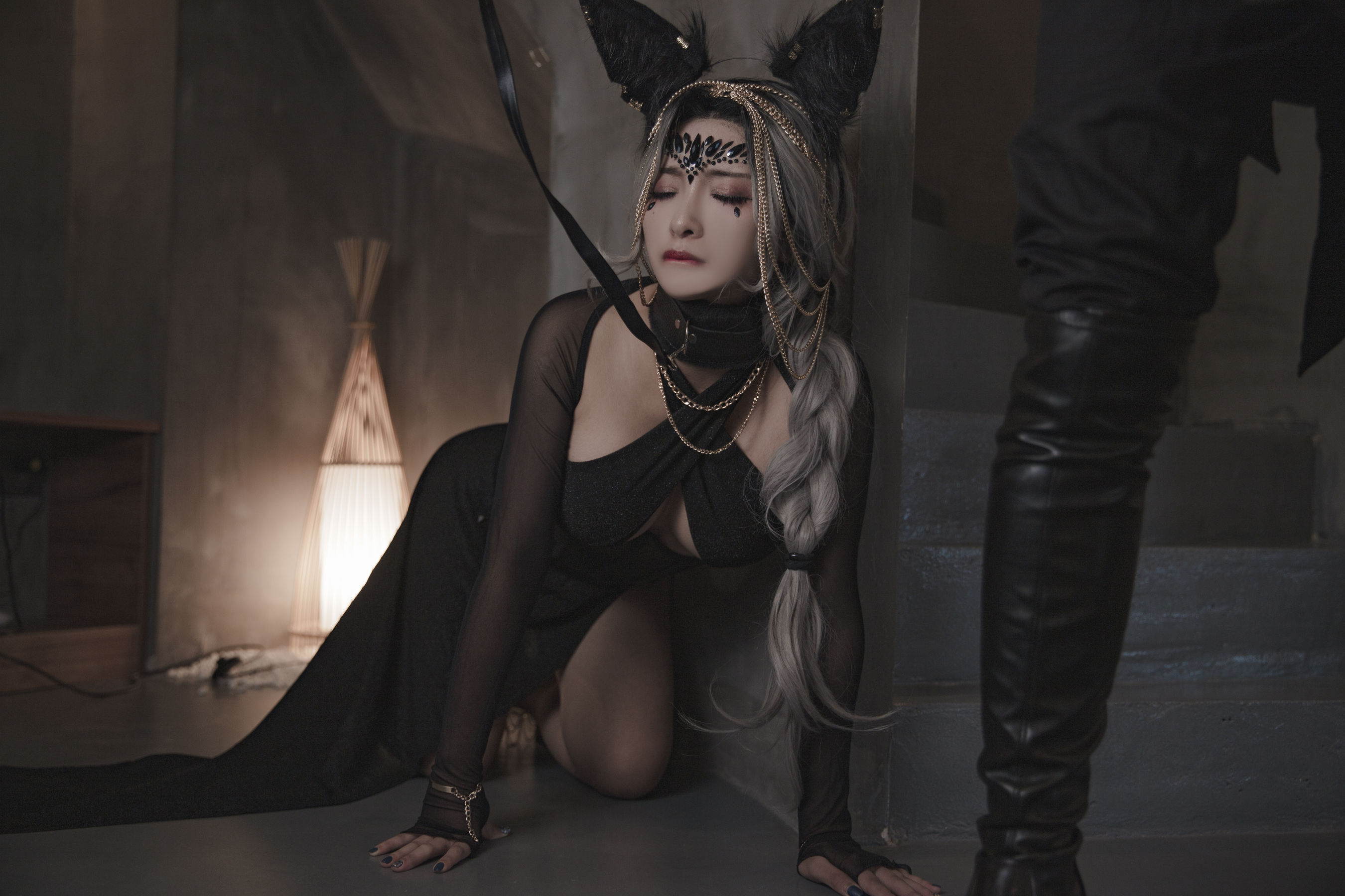 [福利COS] 动漫博主洛璃LoLiSAMA - 狼少女 狼女的调教