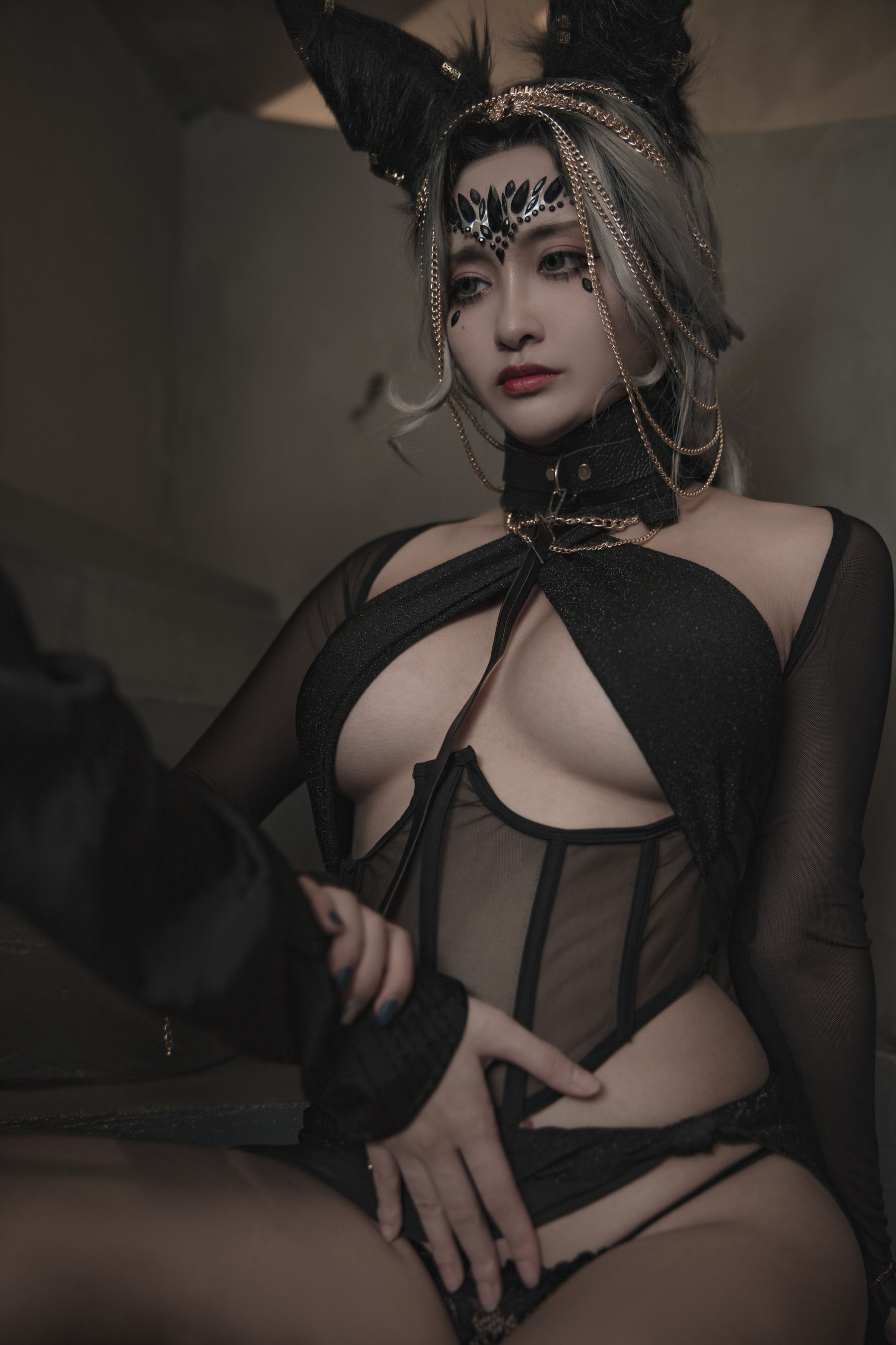 [福利COS] 动漫博主洛璃LoLiSAMA - 狼少女 狼女的调教