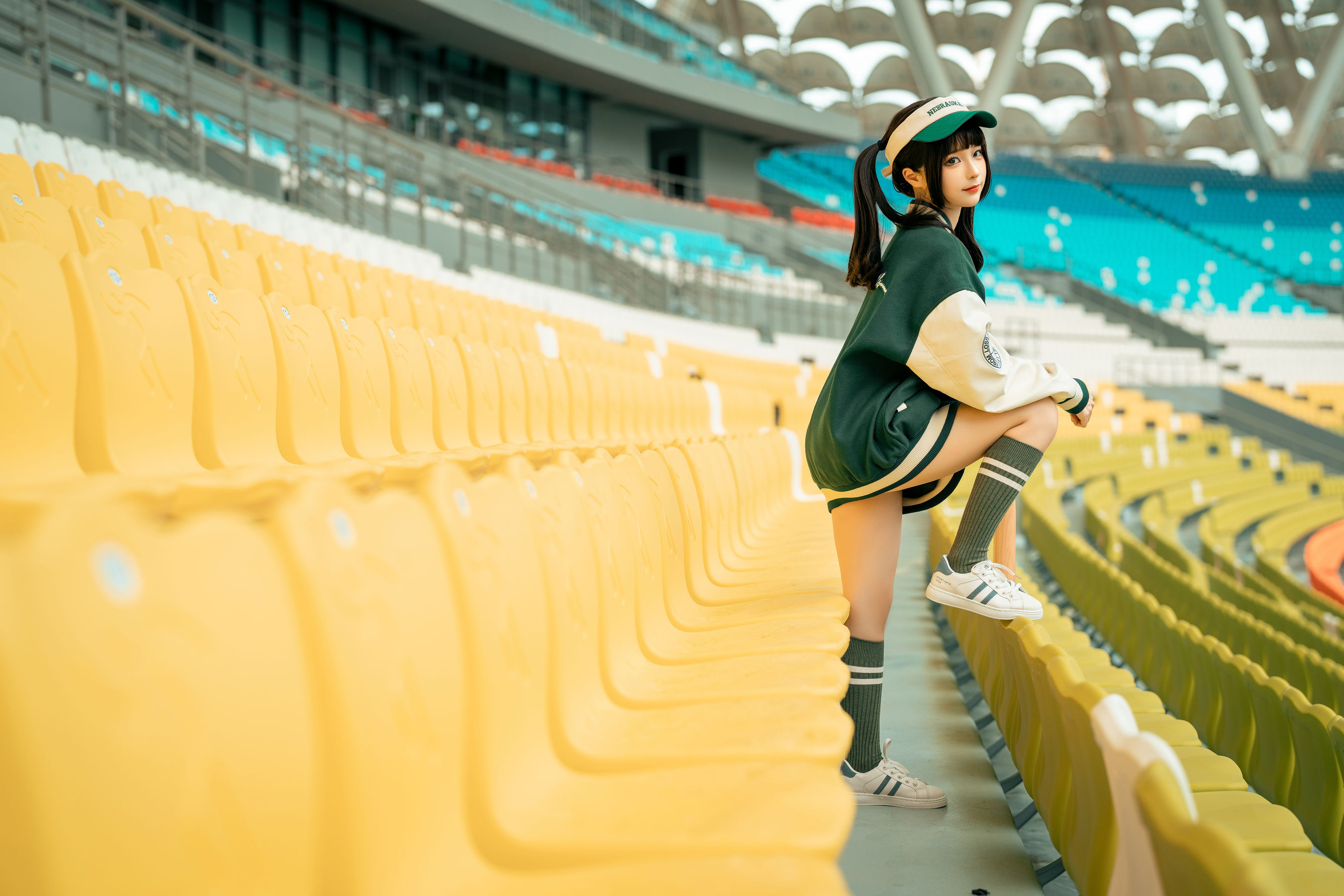 [福利COS] 动漫博主蠢沫沫 - 棒球女孩