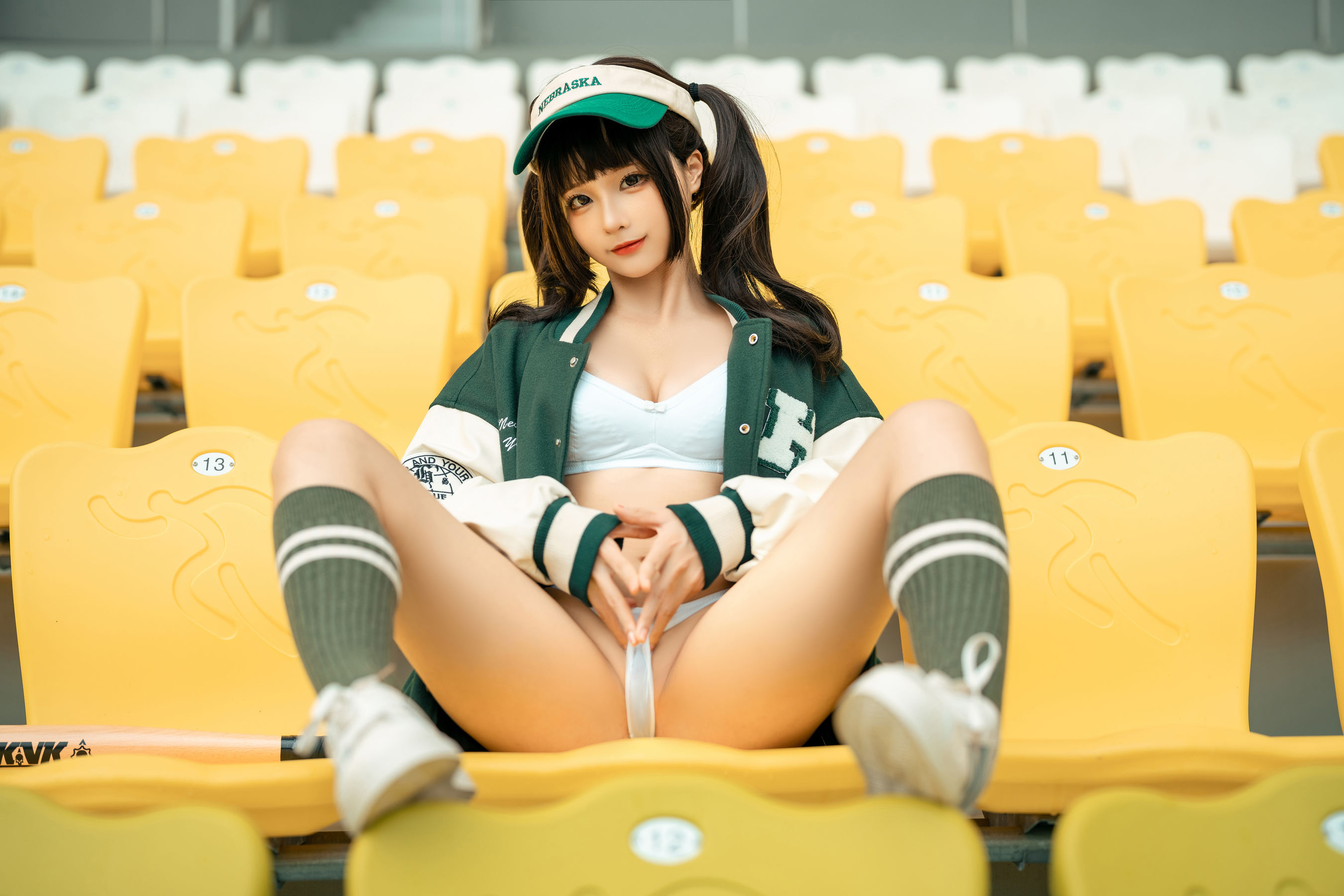 [福利COS] 动漫博主蠢沫沫 - 棒球女孩