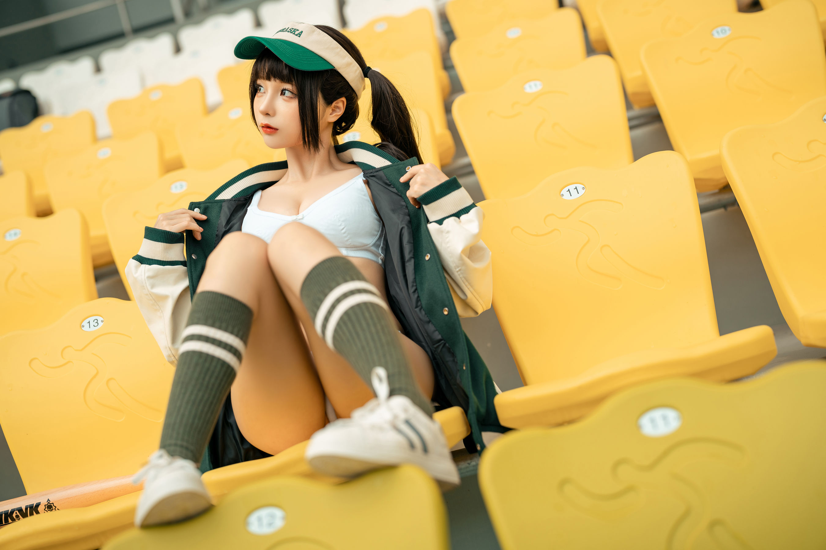 [福利COS] 动漫博主蠢沫沫 - 棒球女孩