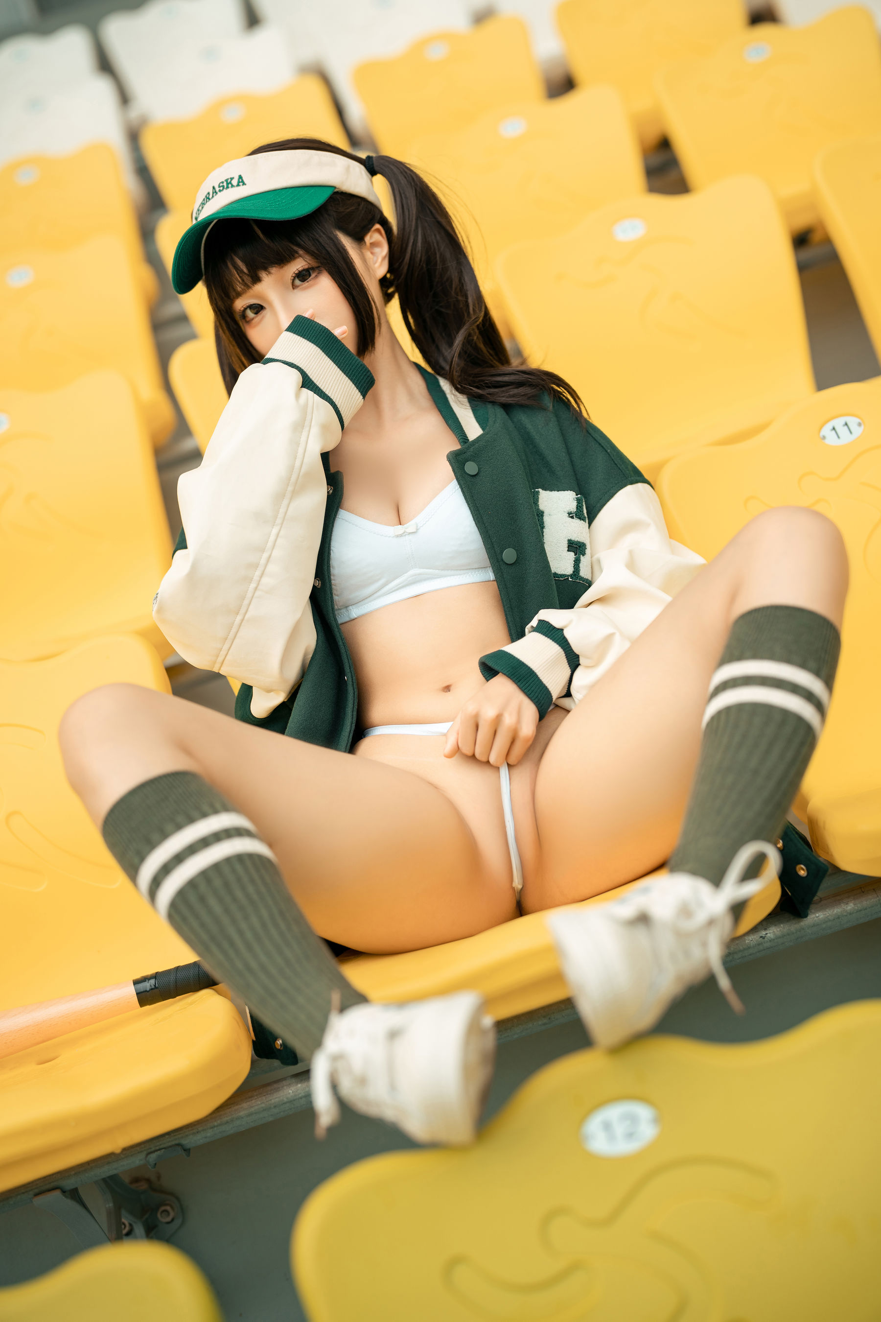 [福利COS] 动漫博主蠢沫沫 - 棒球女孩