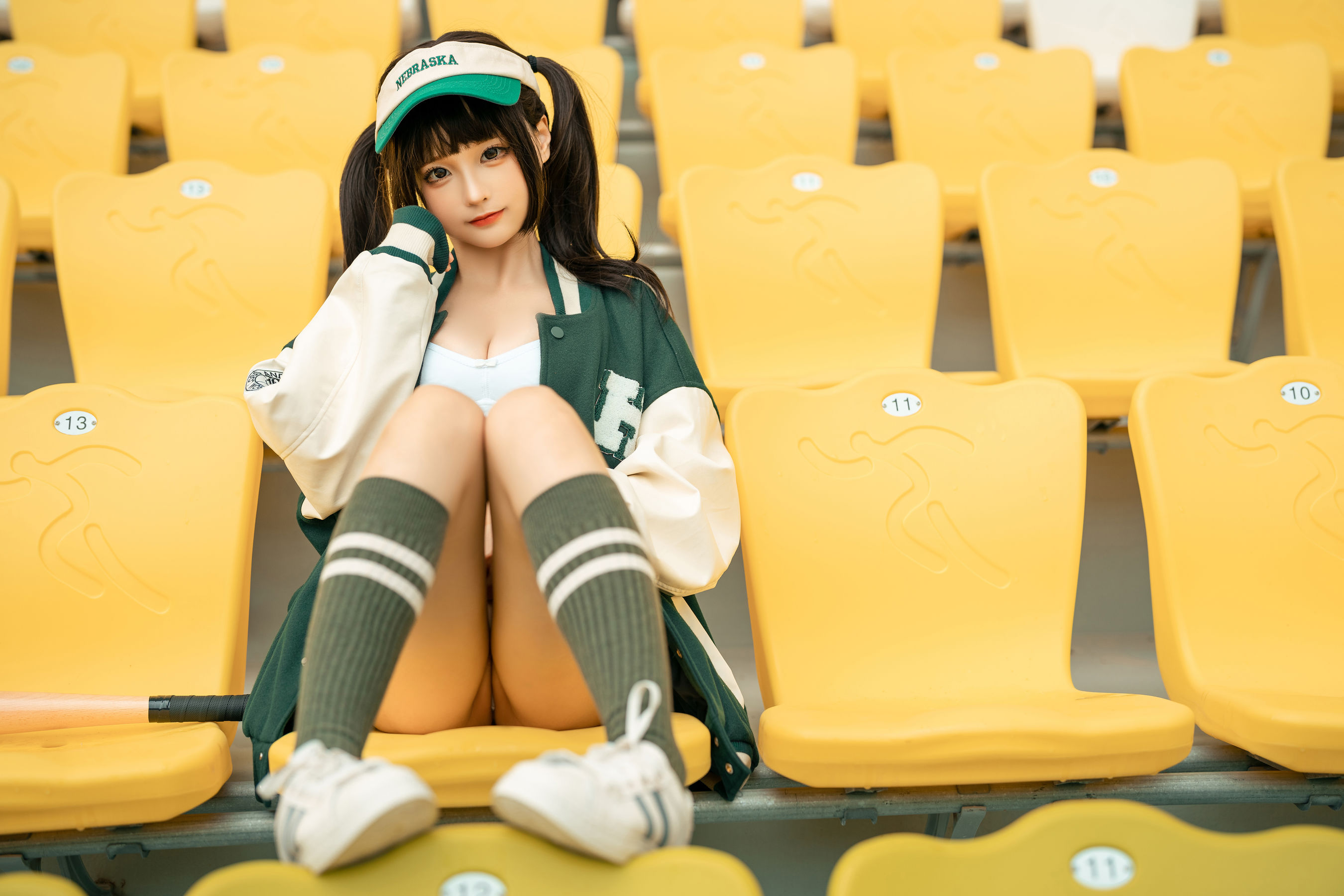 [福利COS] 动漫博主蠢沫沫 - 棒球女孩