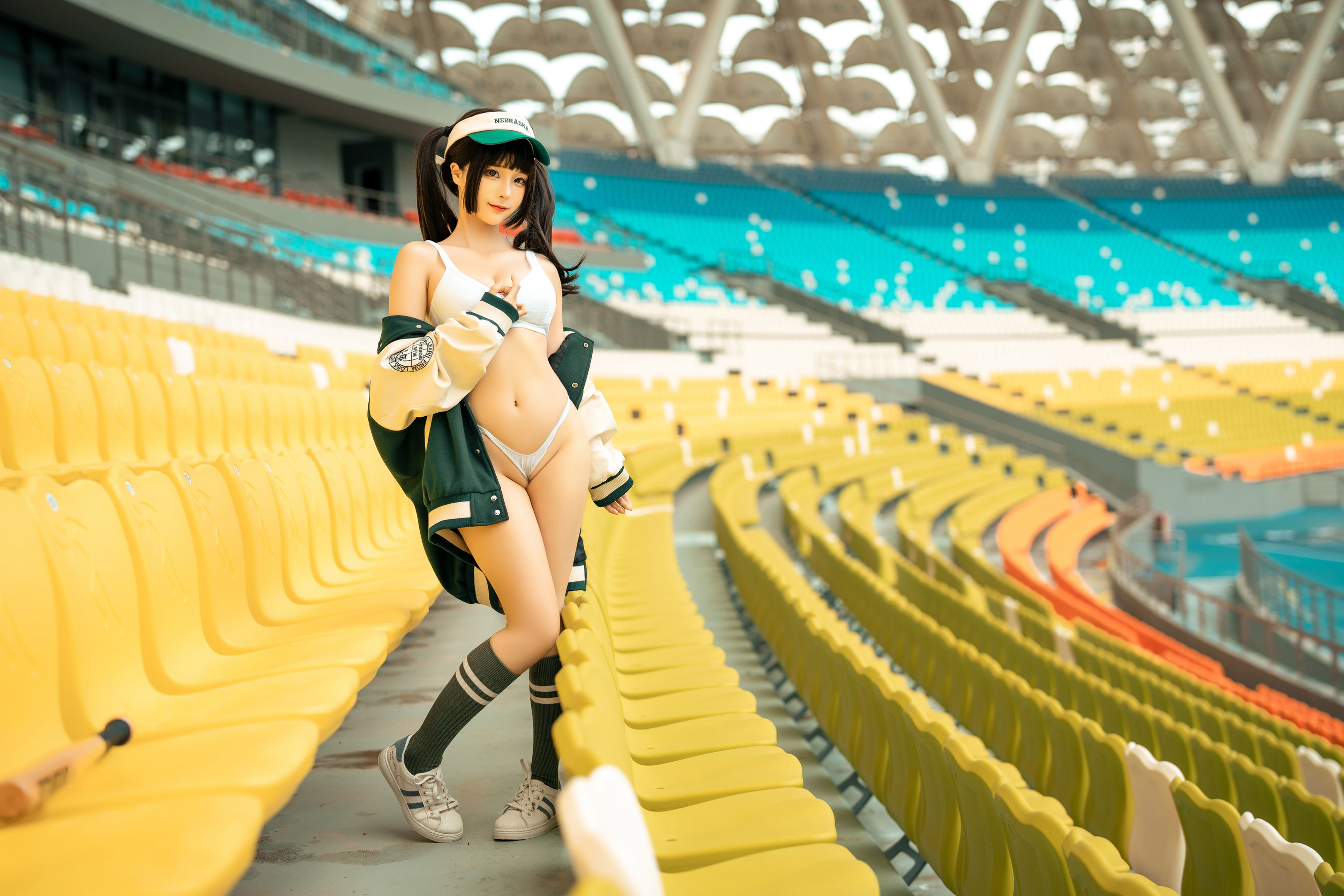 [福利COS] 动漫博主蠢沫沫 - 棒球女孩
