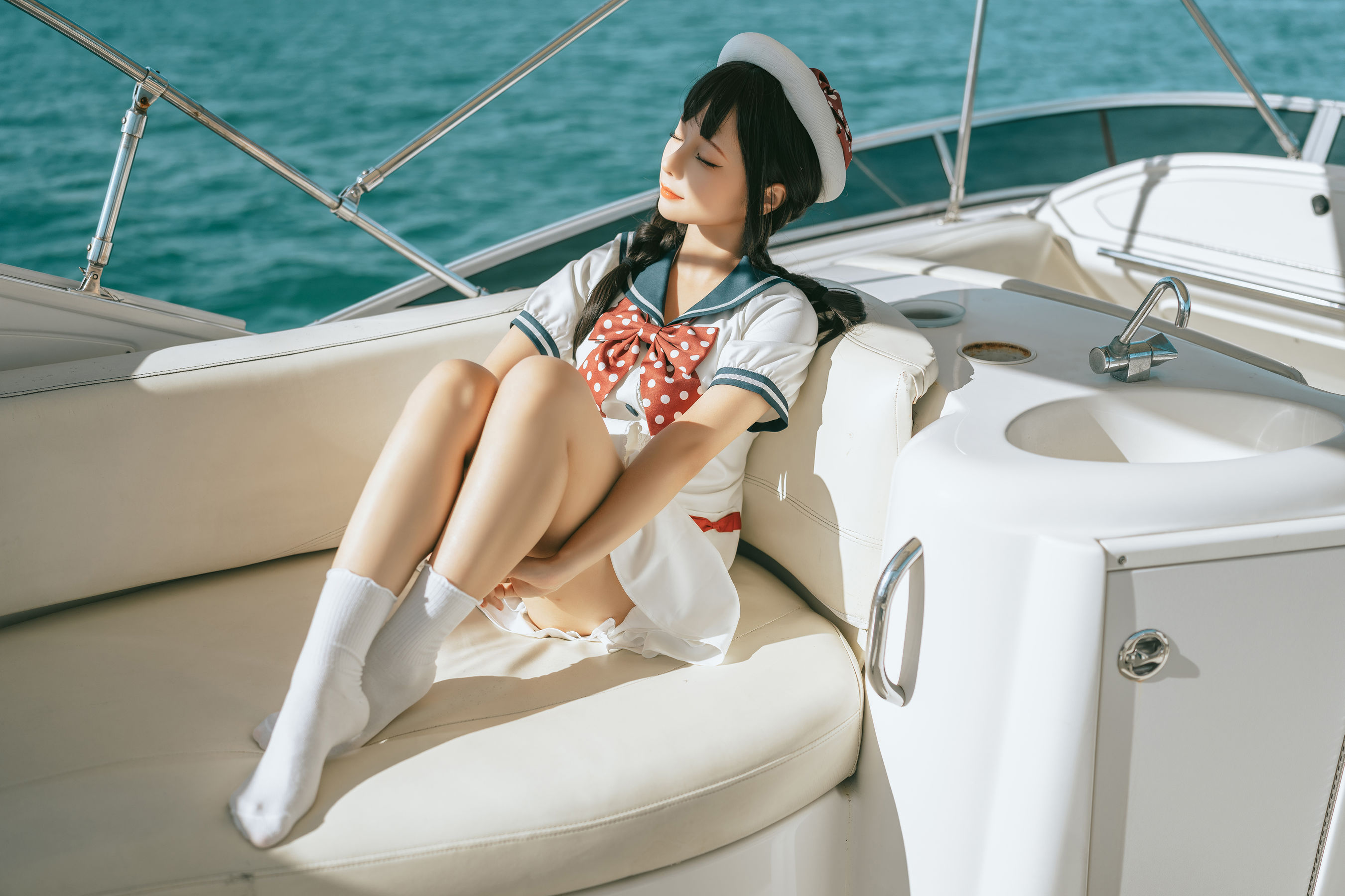 [福利COS] 动漫博主蠢沫沫 - 水手日记（绅士版）