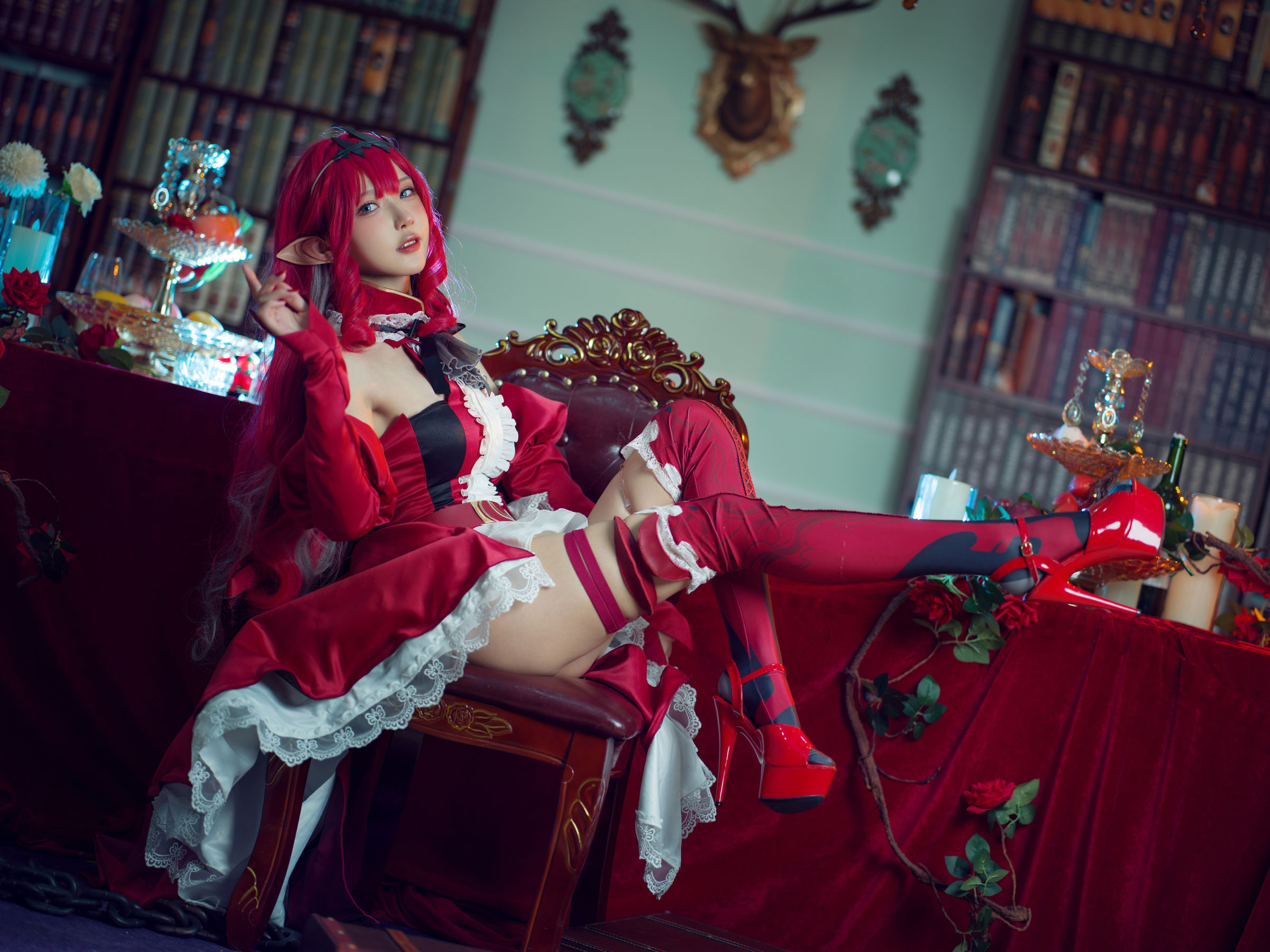 [福利COS] 动漫博主阿包也是兔娘 - FATE妖精骑士崔斯坦