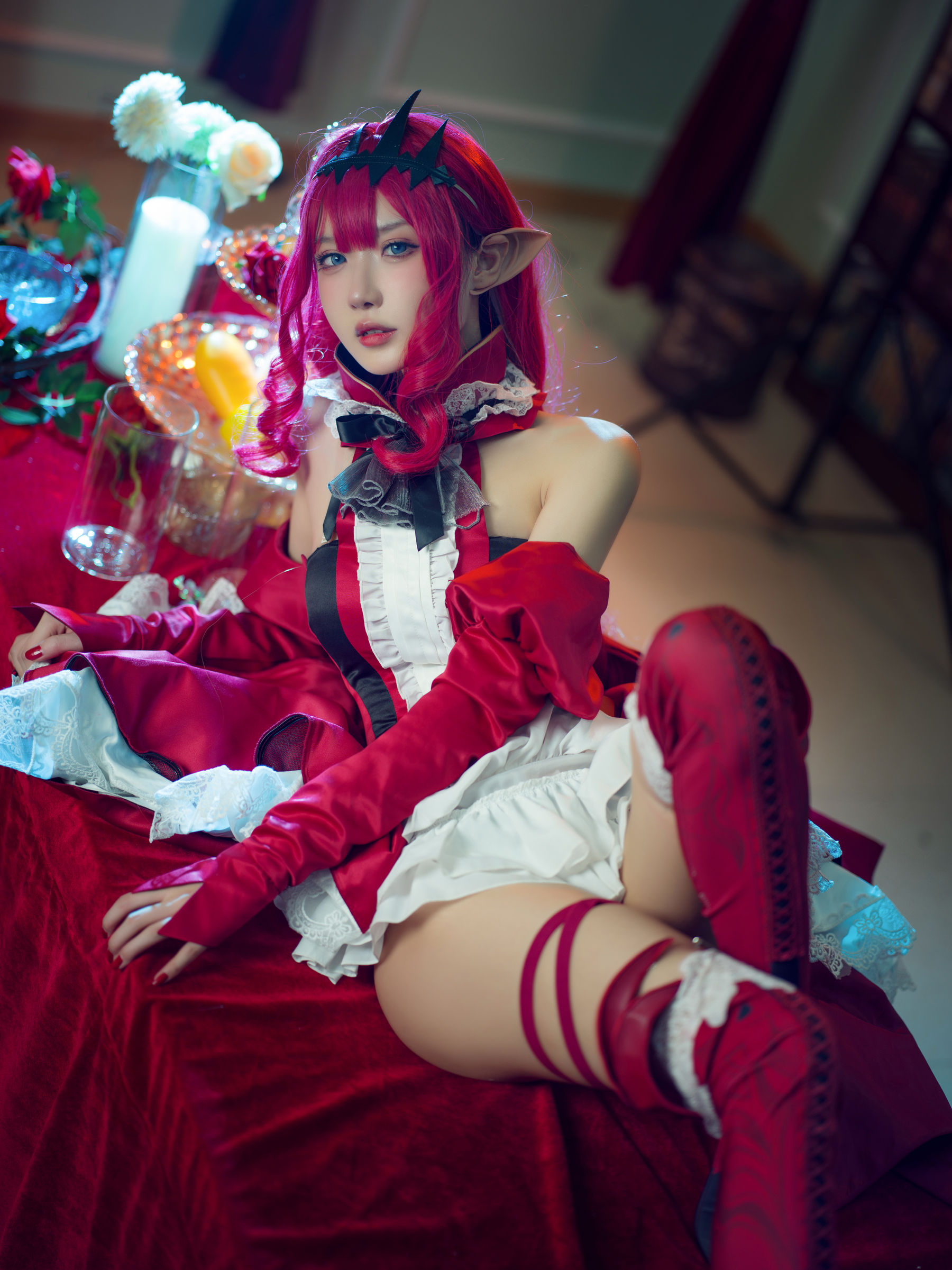 [福利COS] 动漫博主阿包也是兔娘 - FATE妖精骑士崔斯坦