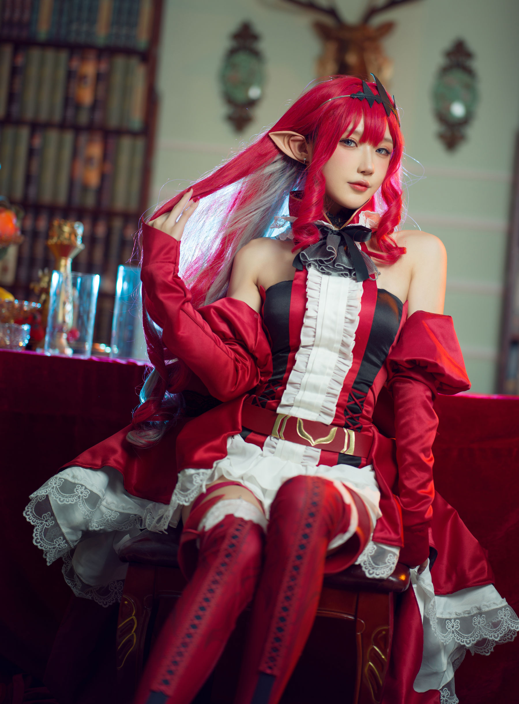 [福利COS] 动漫博主阿包也是兔娘 - FATE妖精骑士崔斯坦