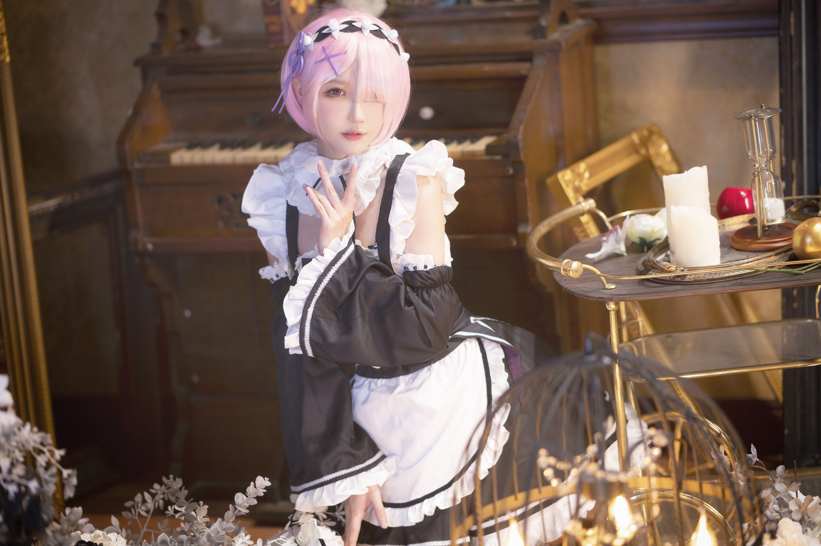 [福利COS] 动漫博主阿包也是兔娘 - 拉姆女仆