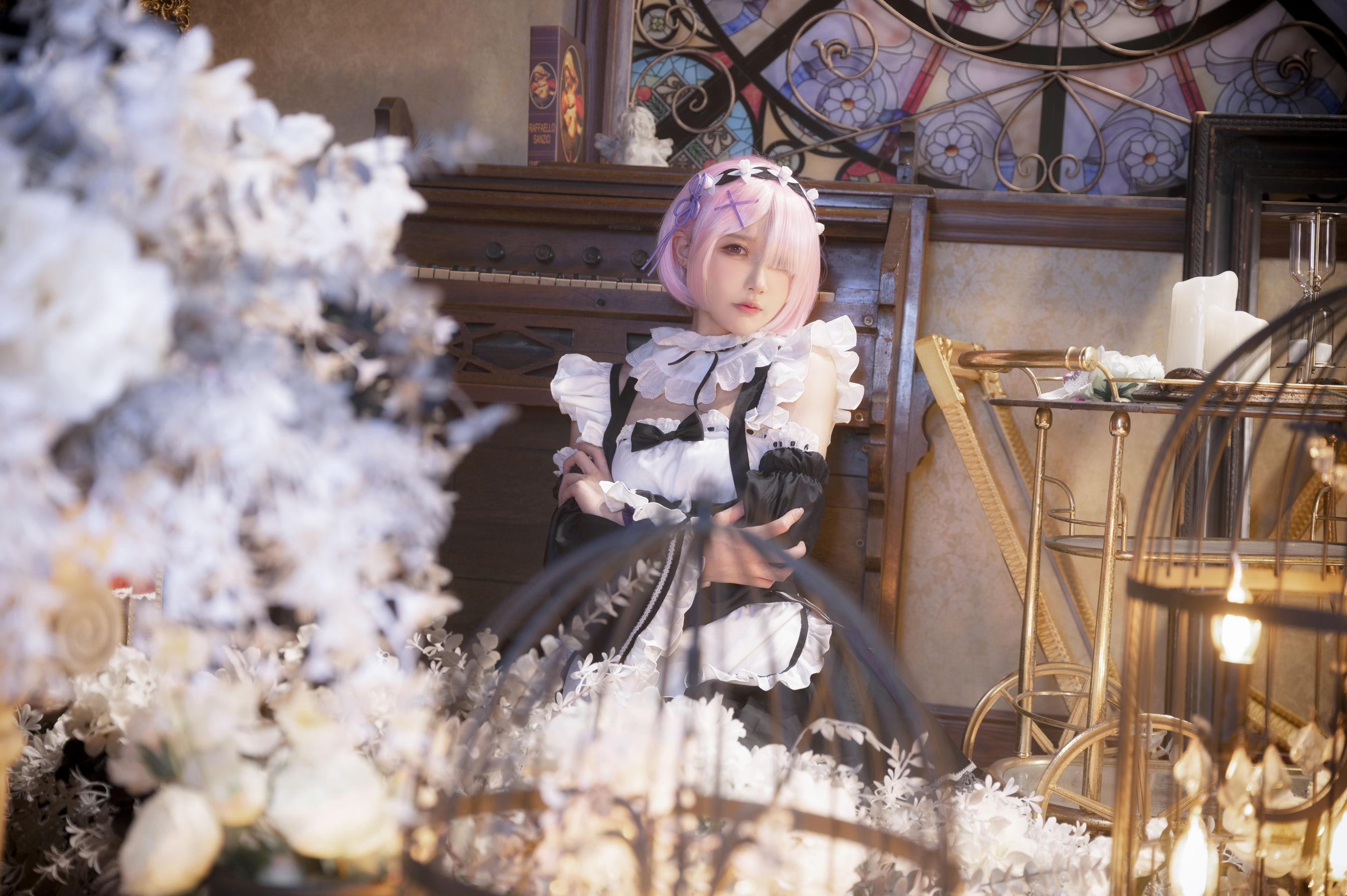 [福利COS] 动漫博主阿包也是兔娘 - 拉姆女仆
